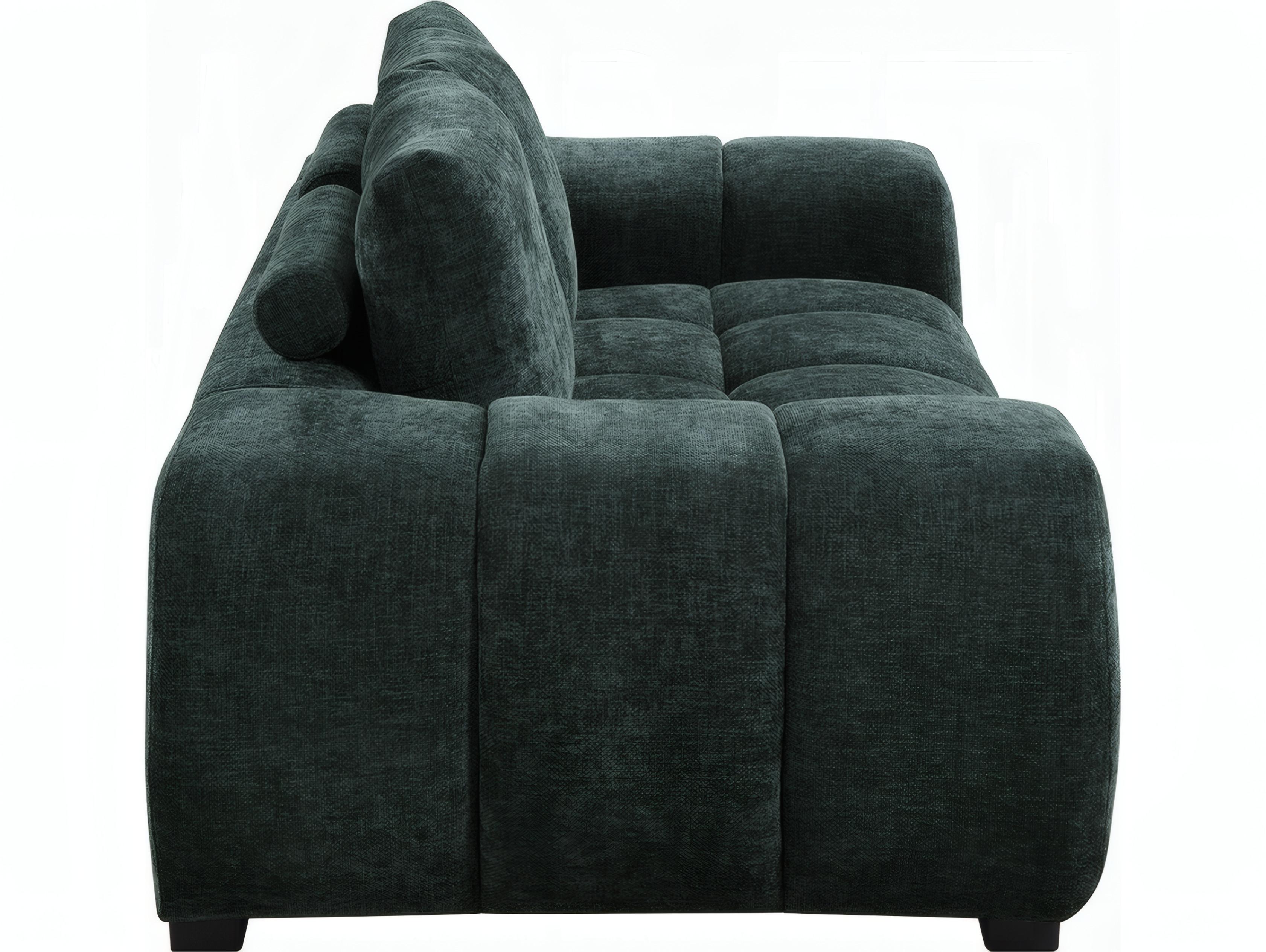 Acme Furniture Ferrand Green Chenille Upholstered Loveseat