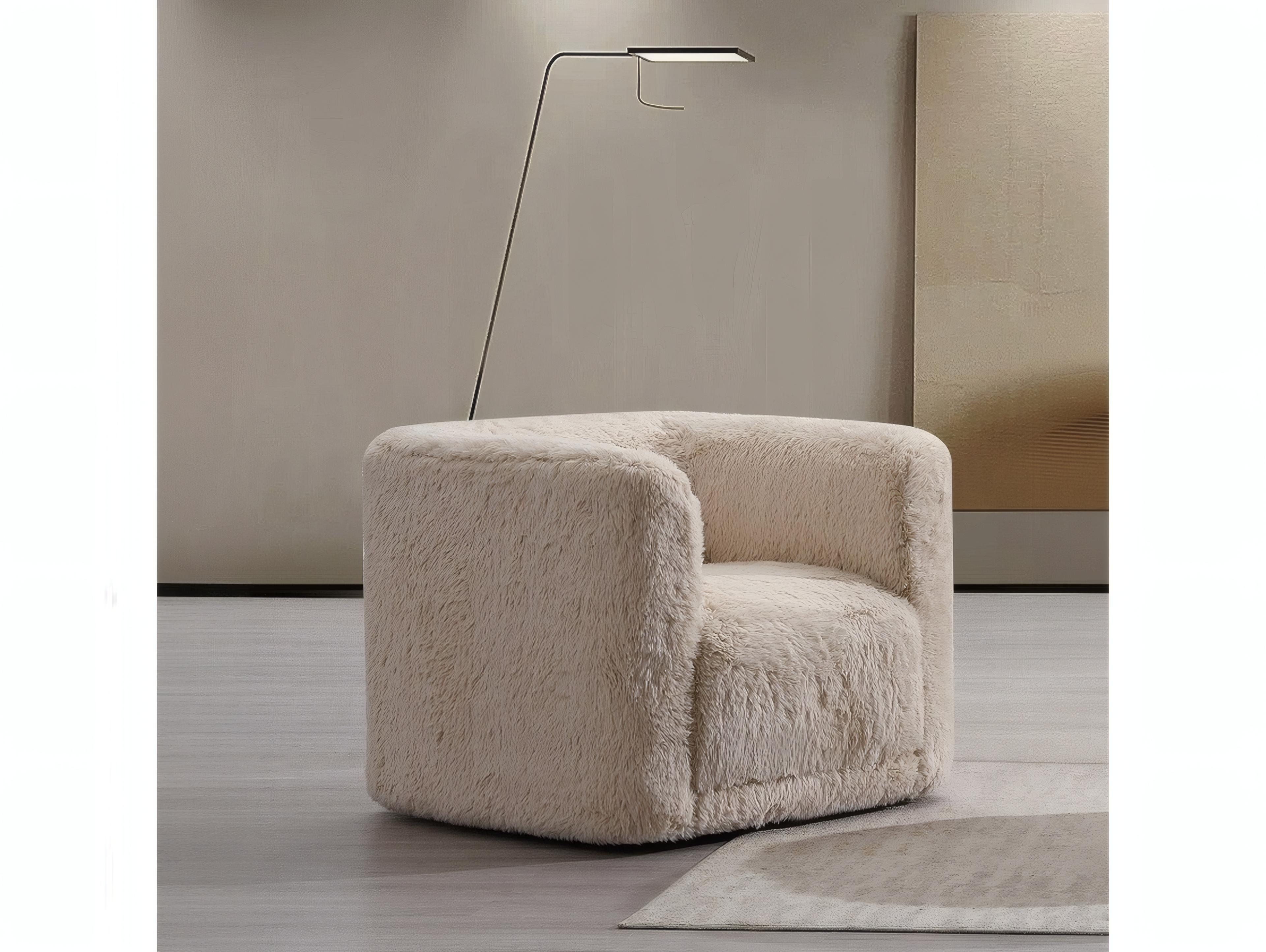 Acme Furniture Upendo Swivel Beige Accent Chair