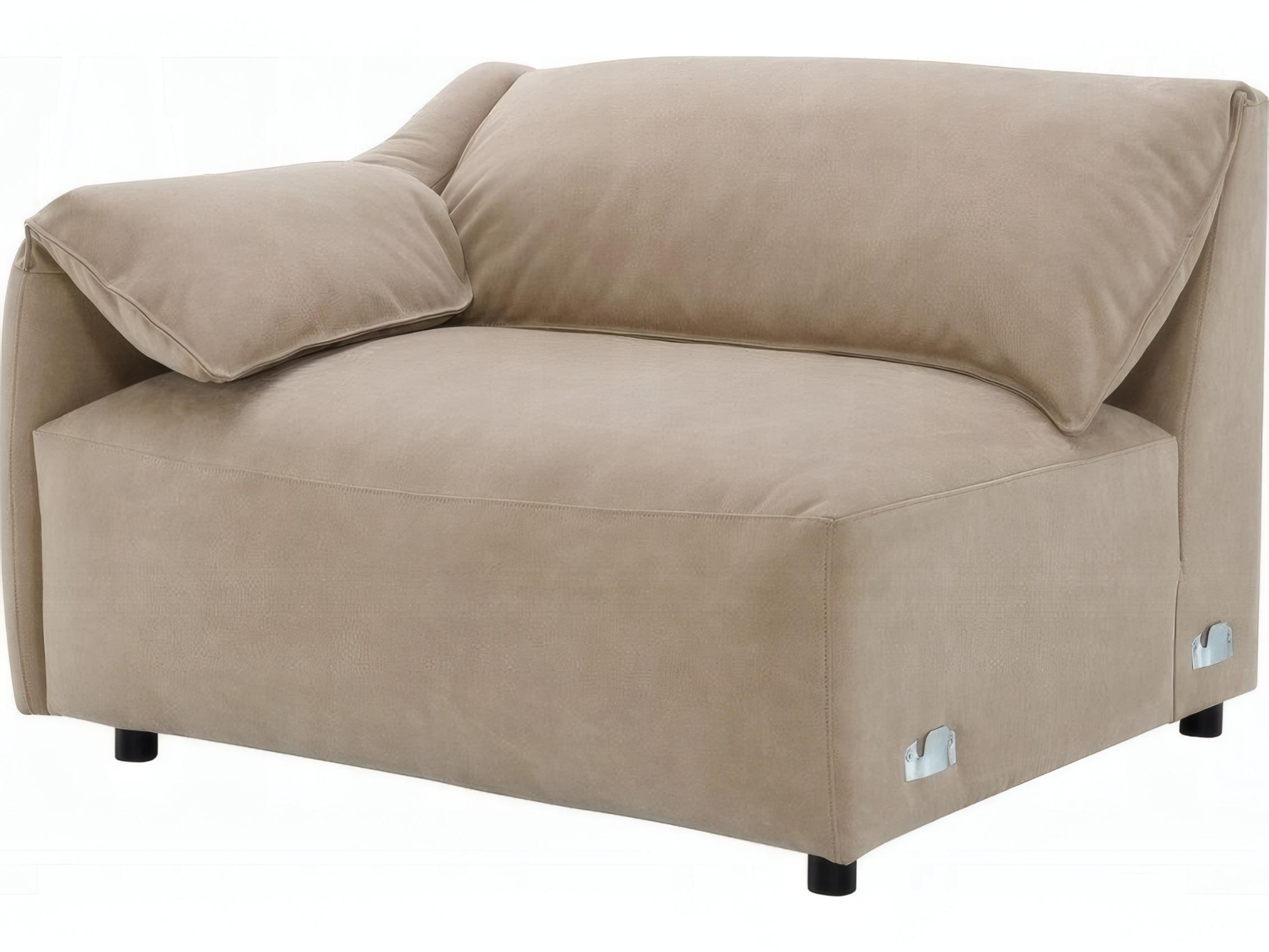 Acme Furniture Veata Suede Upholstered Sectional Sofa