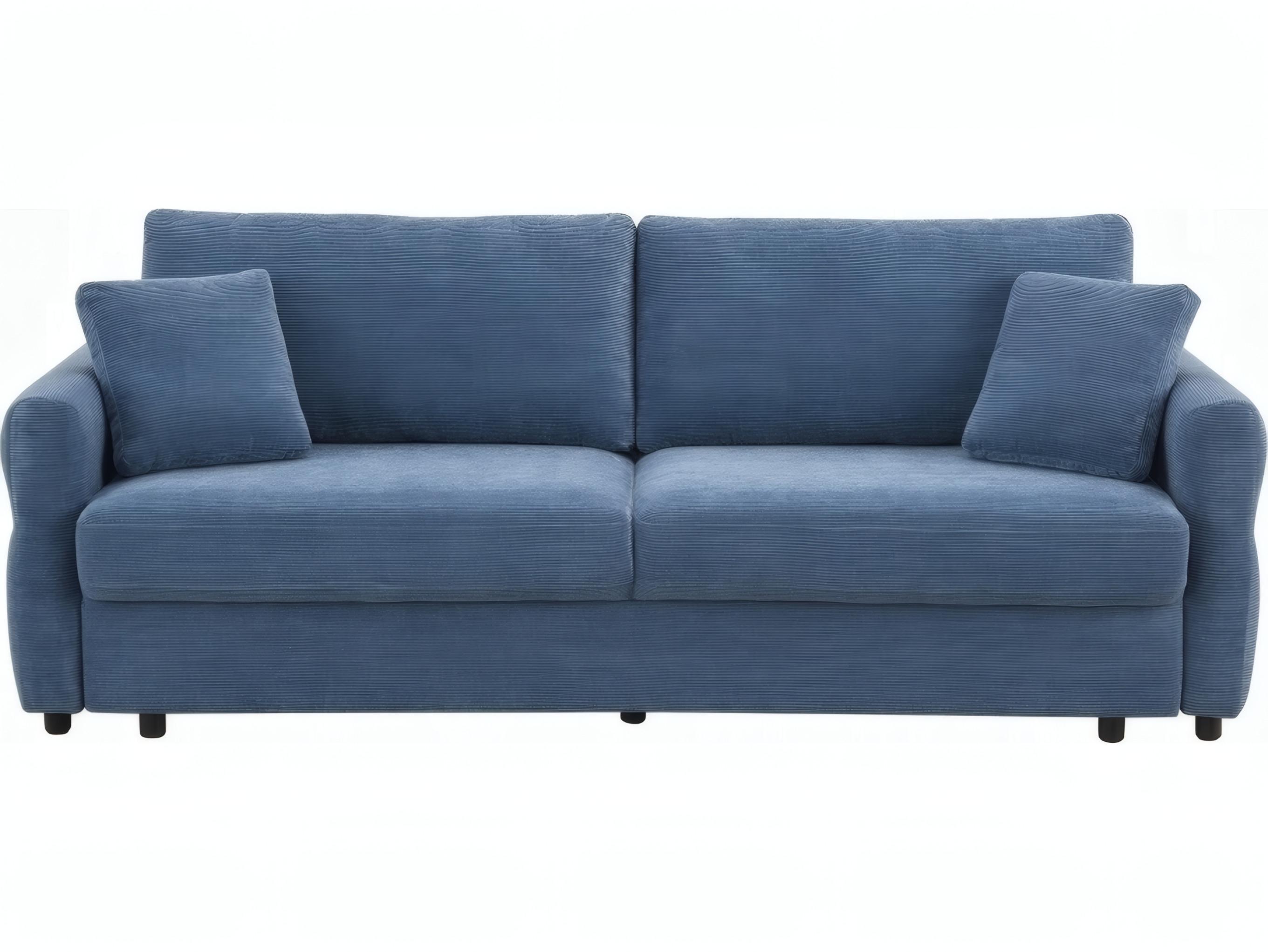 Acme Furniture Haran Blue Fabric Upholstered Sofa Bed
