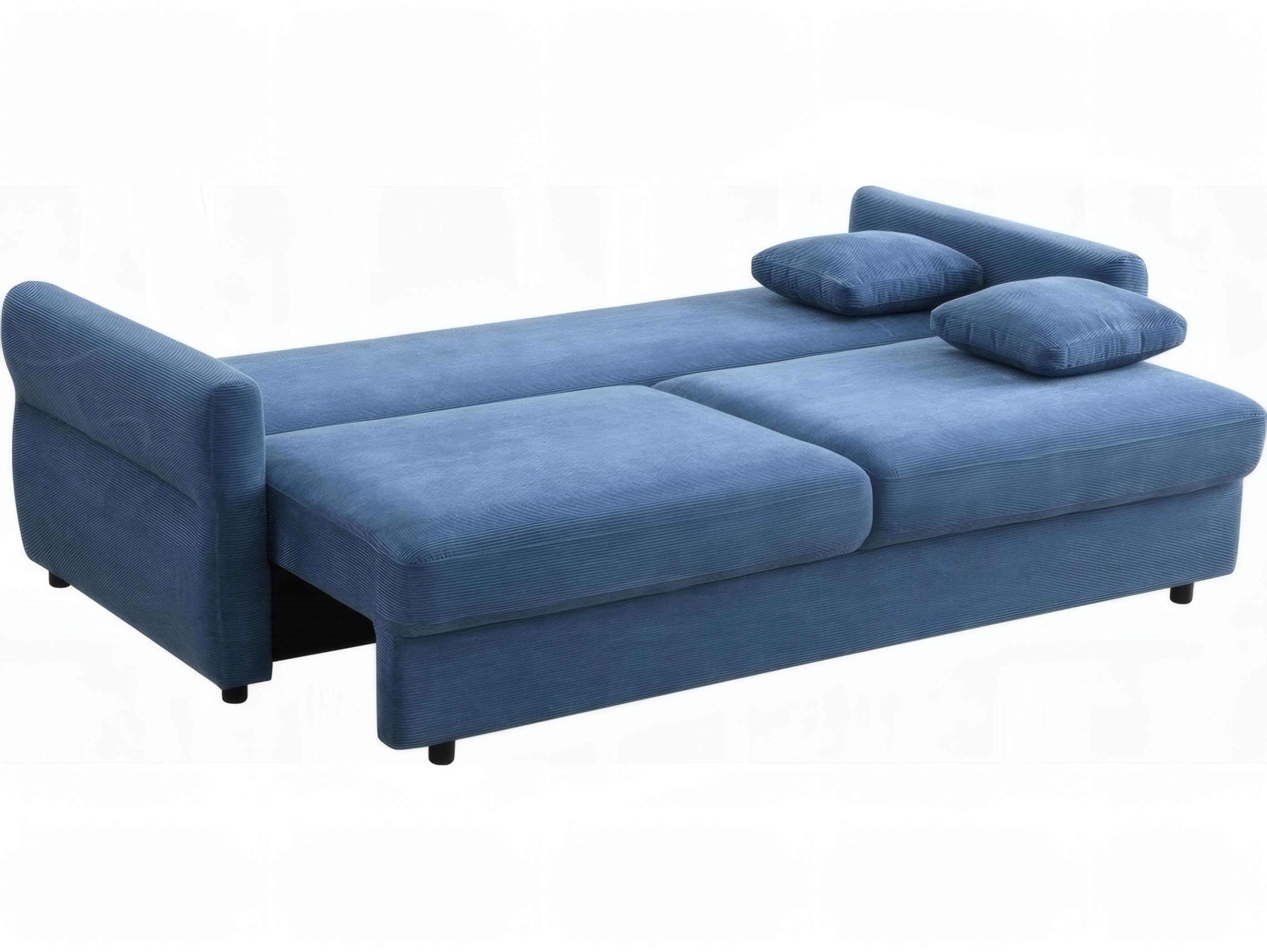 Acme Furniture Haran Blue Fabric Upholstered Sofa Bed