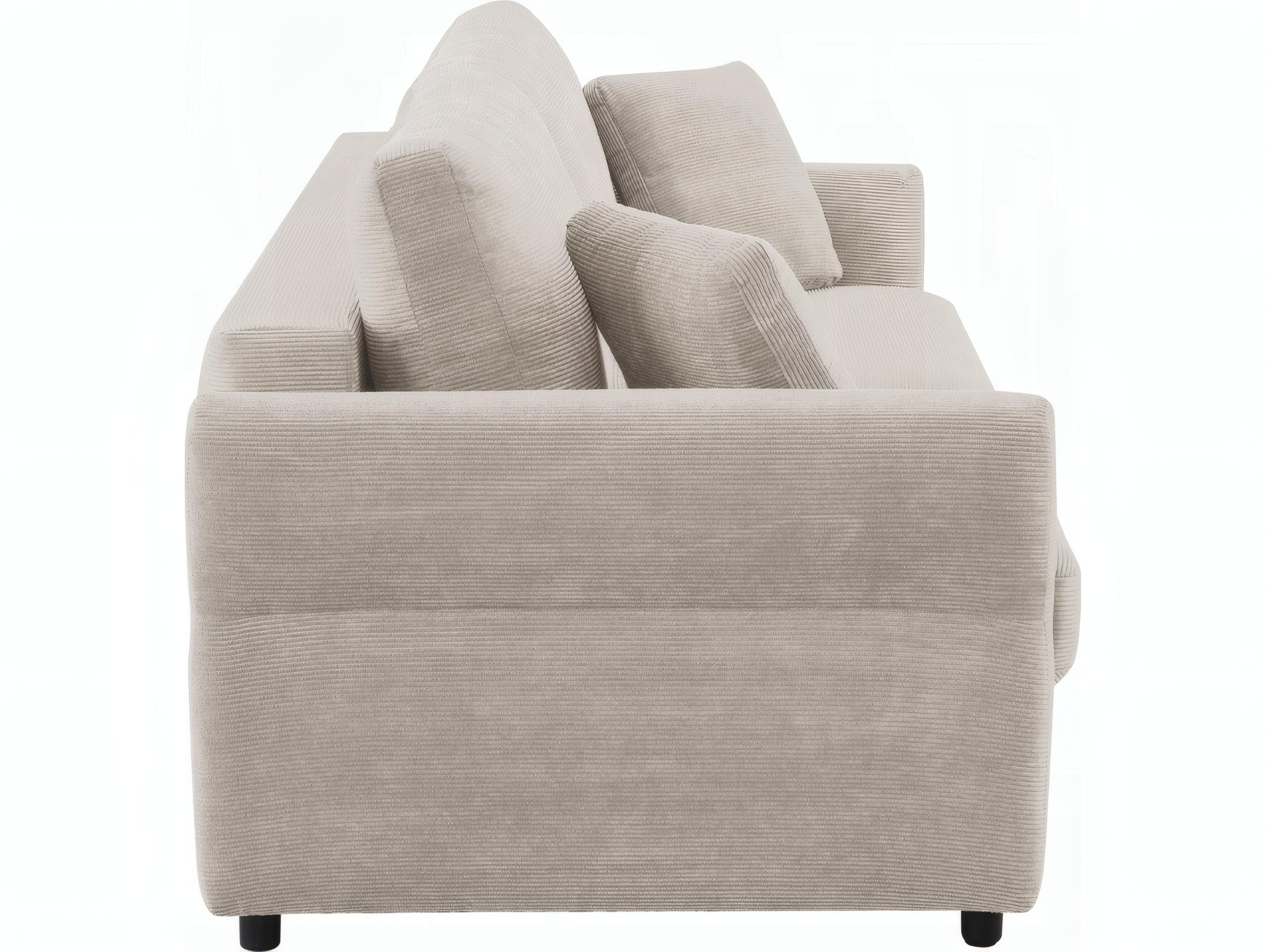 Acme Furniture Haran Beige Fabric Upholstered Sofa Bed