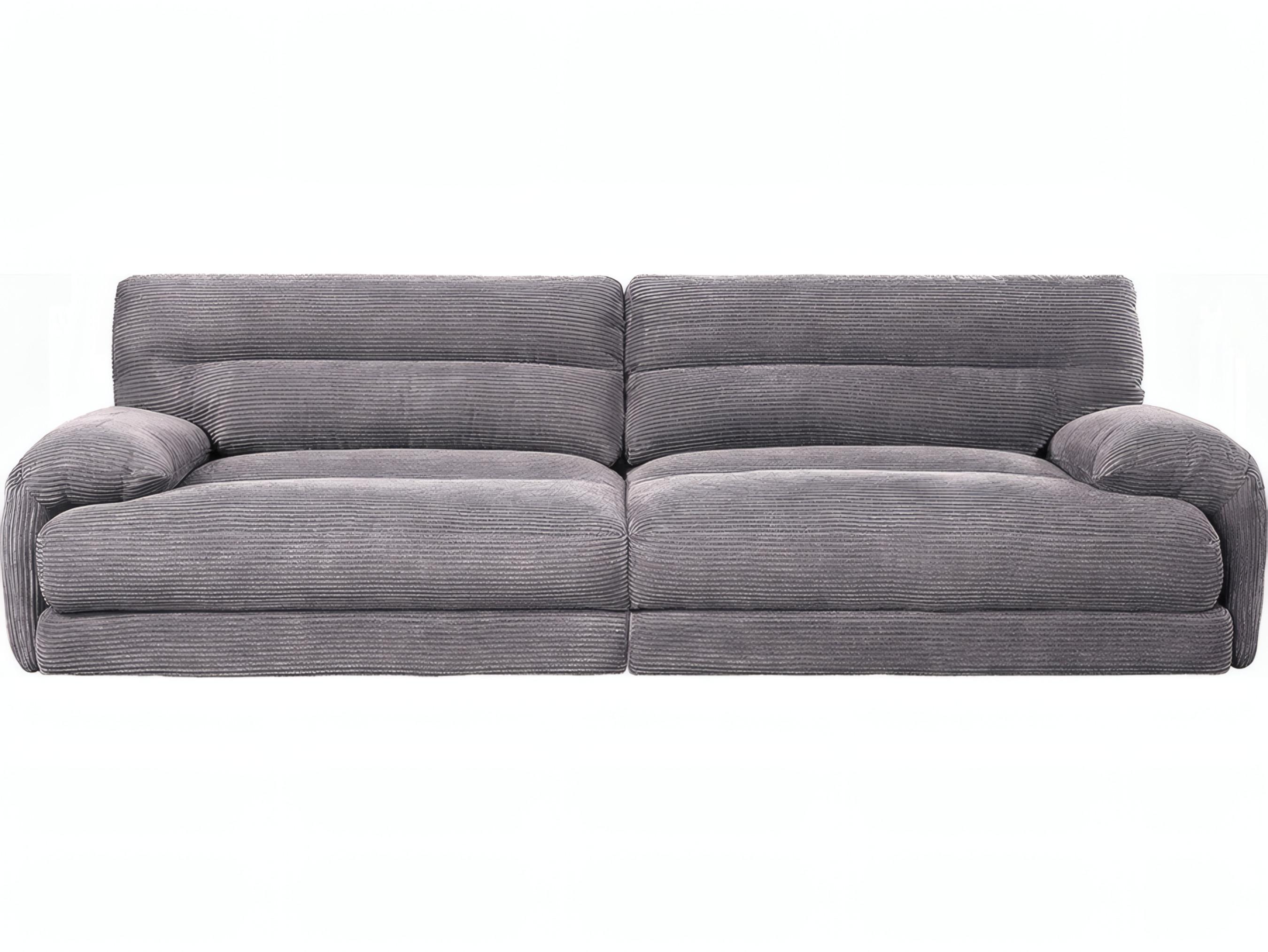 Acme Furniture Cadenza Gray Corduroy Upholstered Sofa