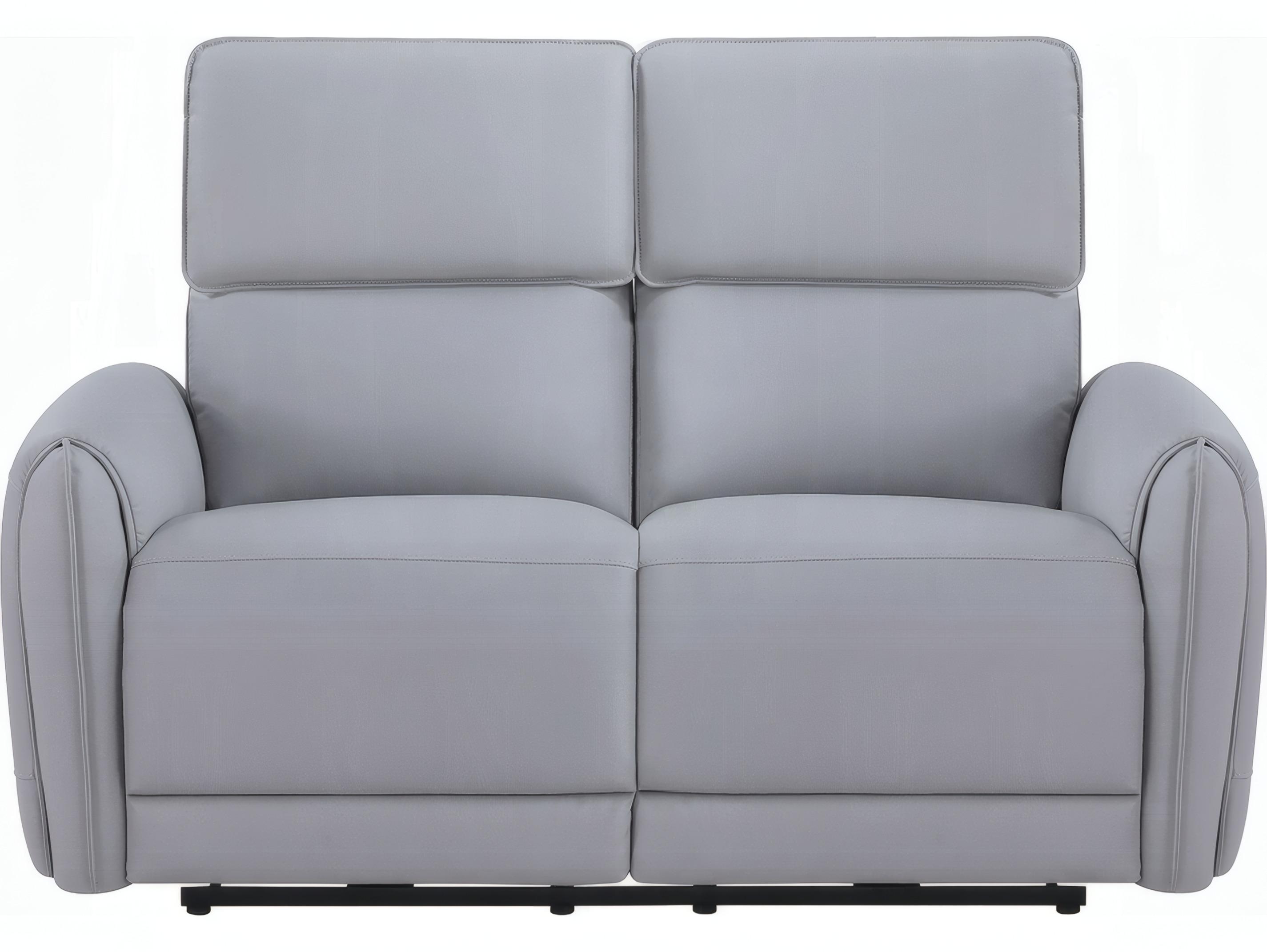 Acme Furniture Jeromie Gray Synthetic Leather Faux Loveseat