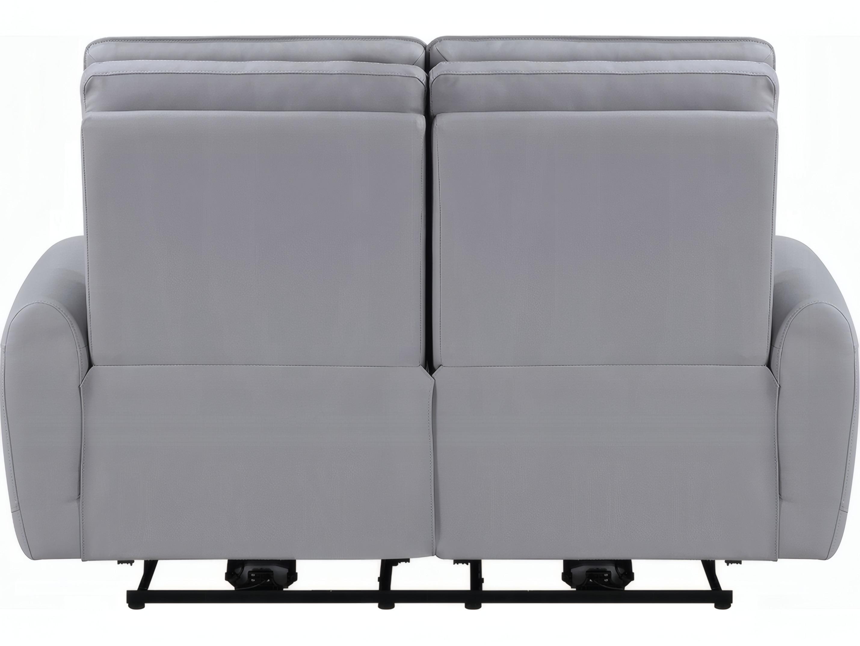 Acme Furniture Jeromie Gray Synthetic Leather Faux Loveseat