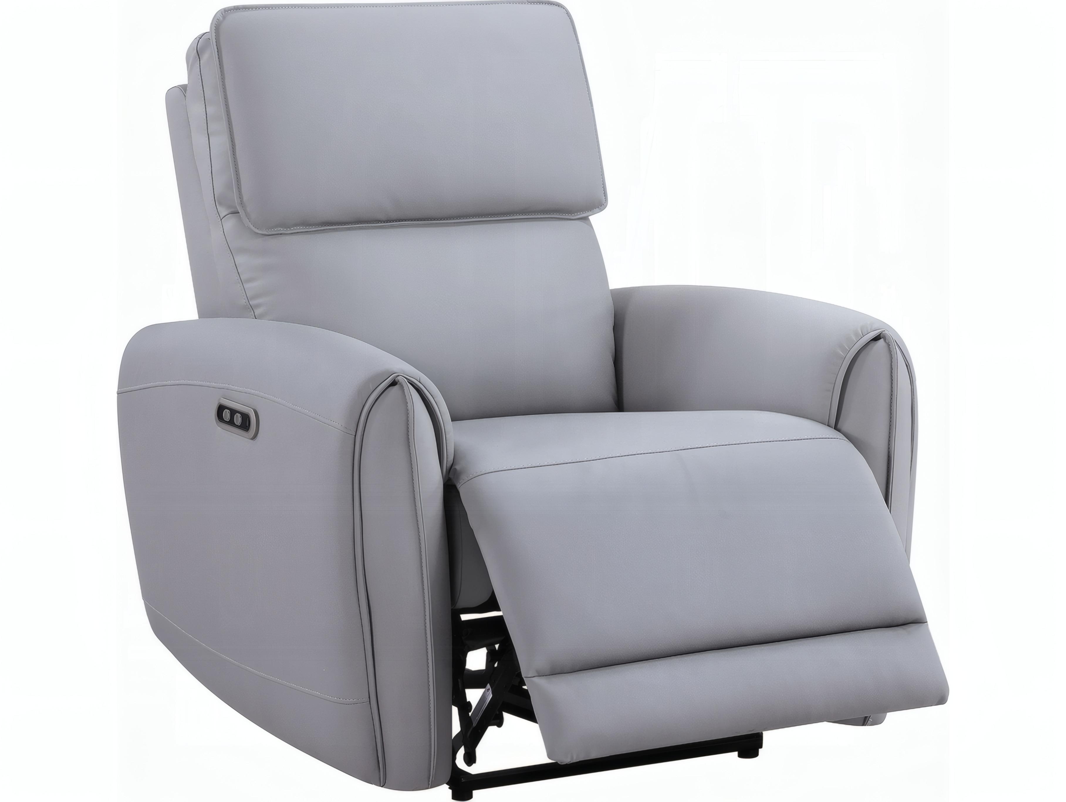 Acme Furniture Jeromie Gray Synthetic Leather Faux Recliner