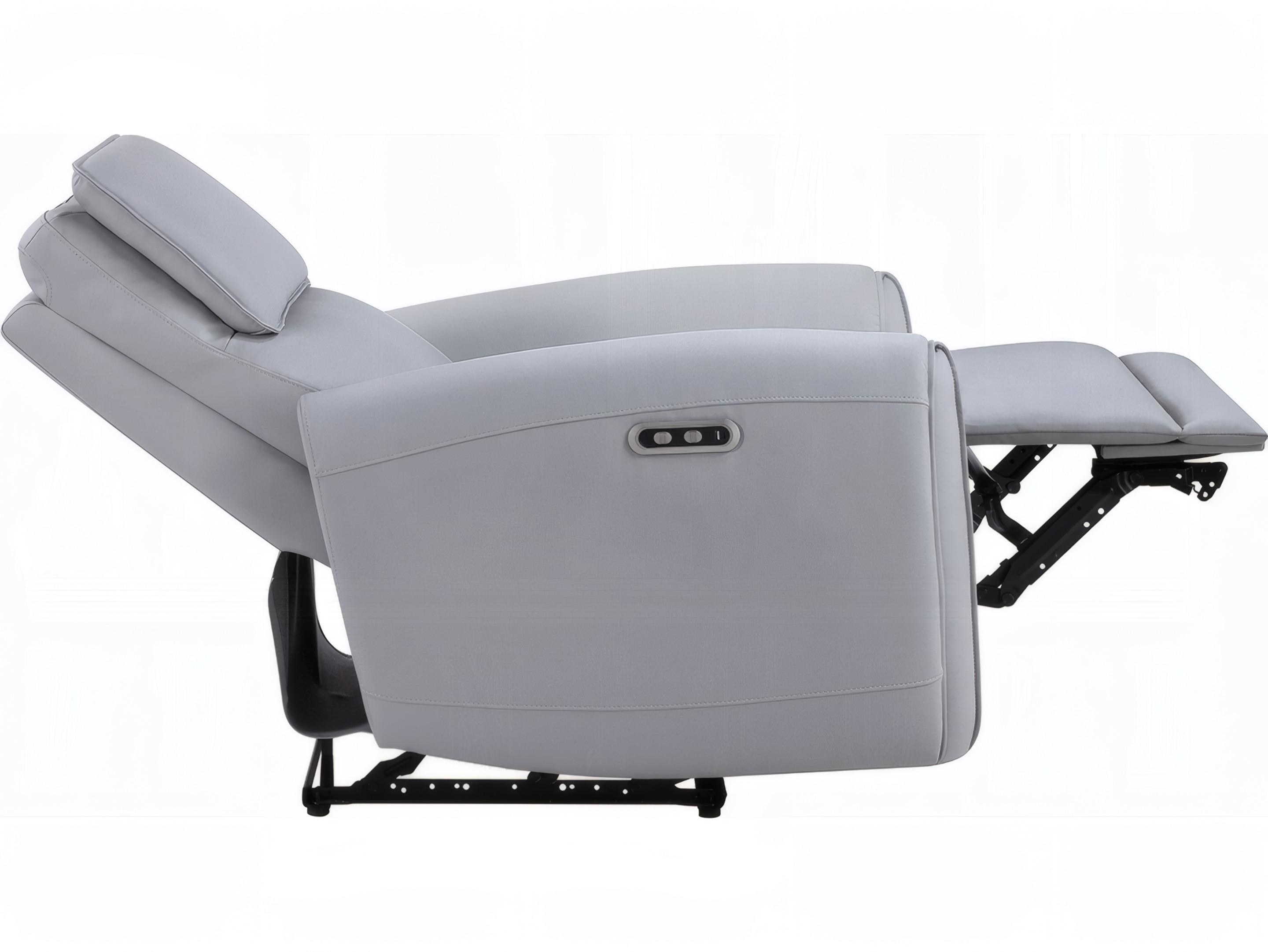 Acme Furniture Jeromie Gray Synthetic Leather Faux Recliner