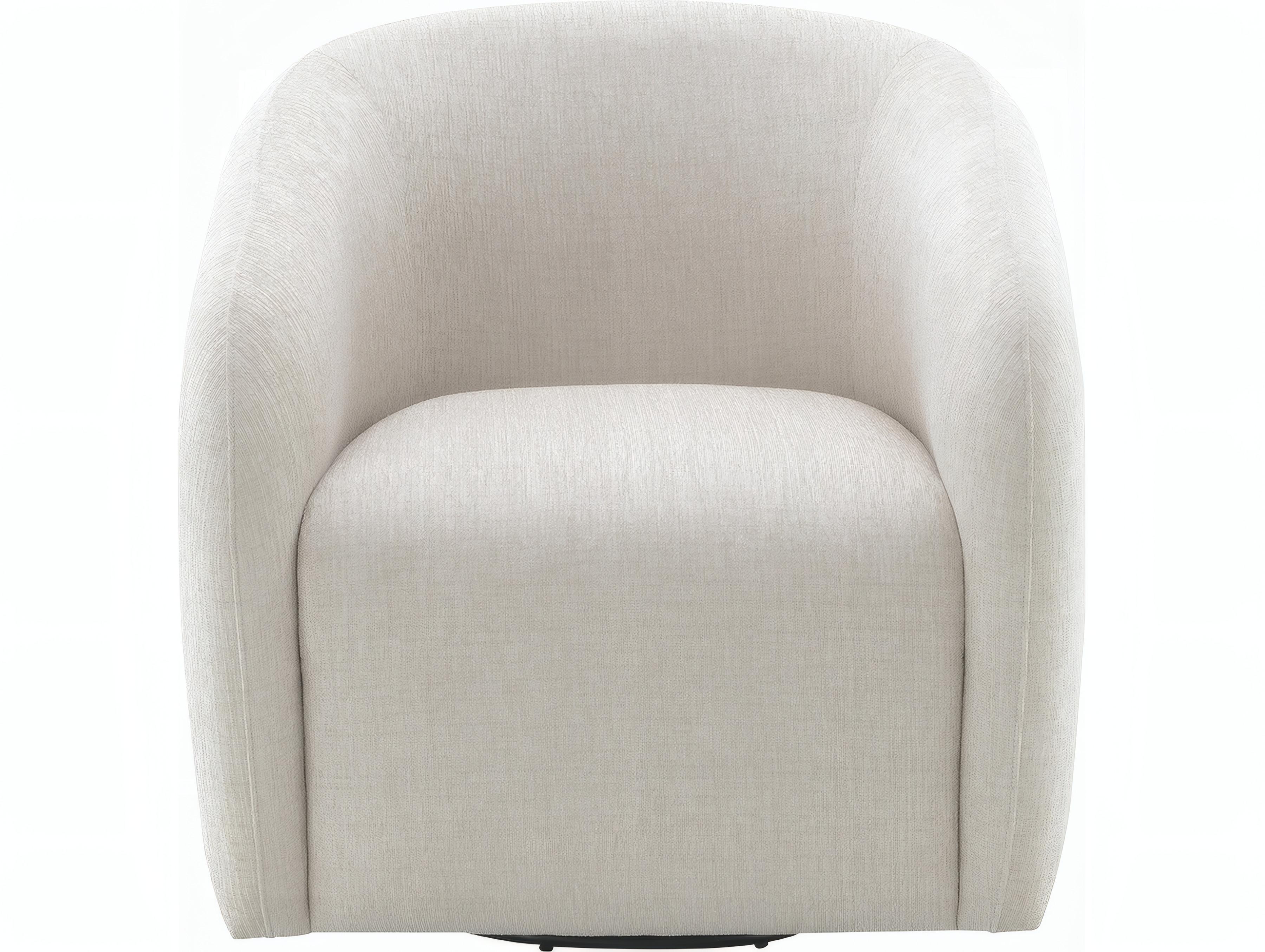 Acme Furniture Etienne Swivel Beige Accent Chair