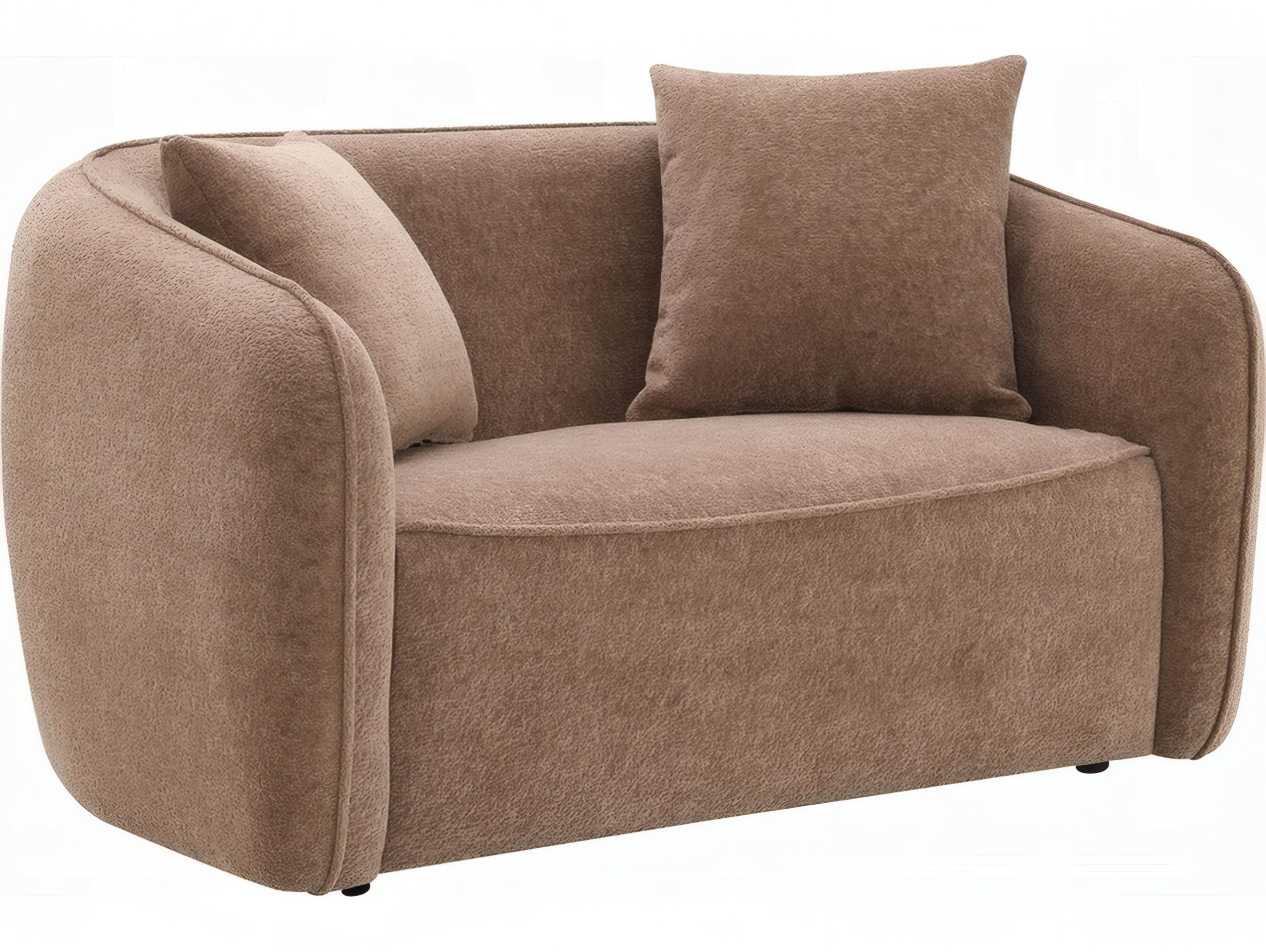 Acme Furniture Keith Brown Chenille Upholstered Loveseat