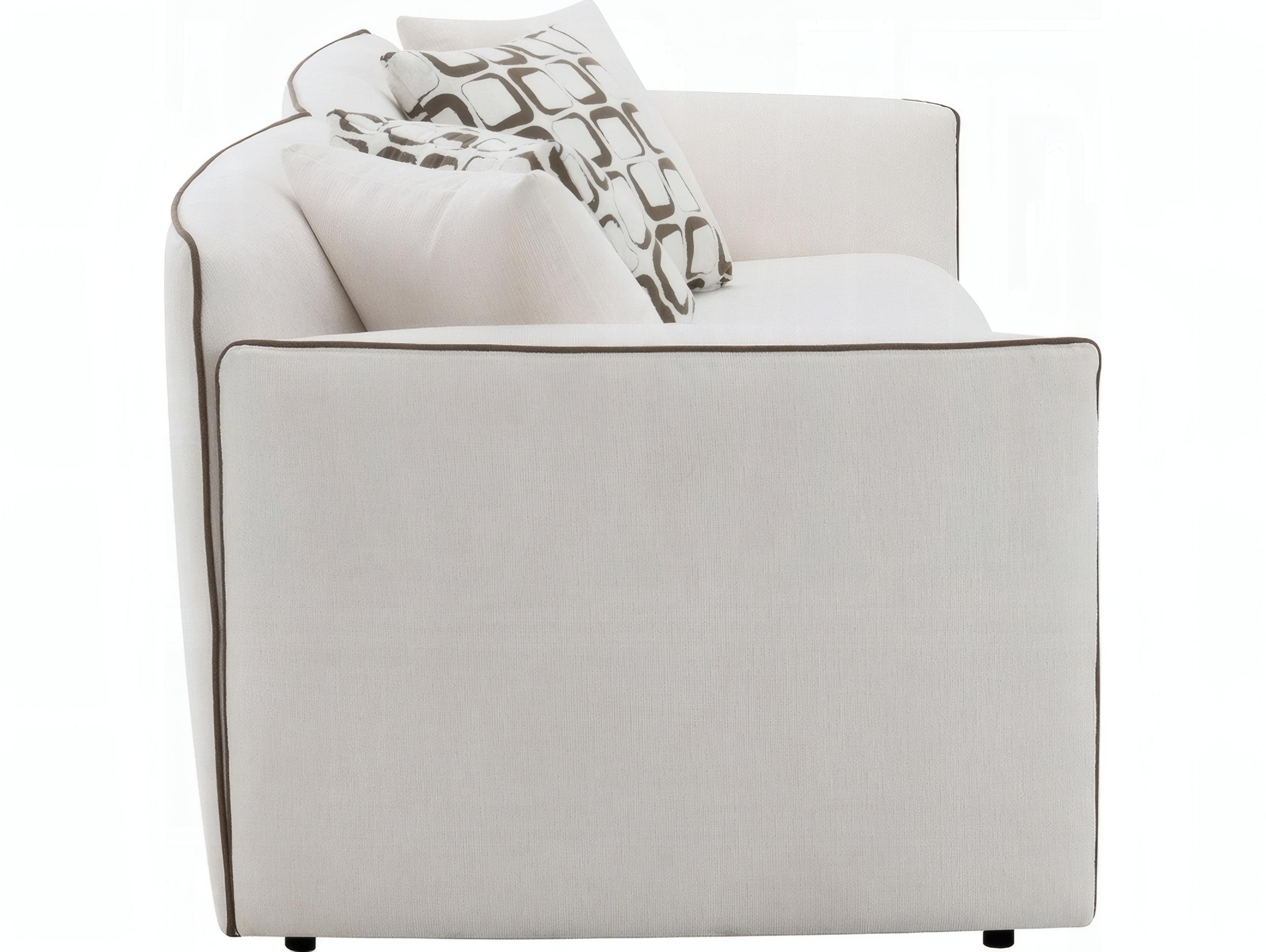 Acme Furniture Yolanda Beige Chenille Upholstered Sofa