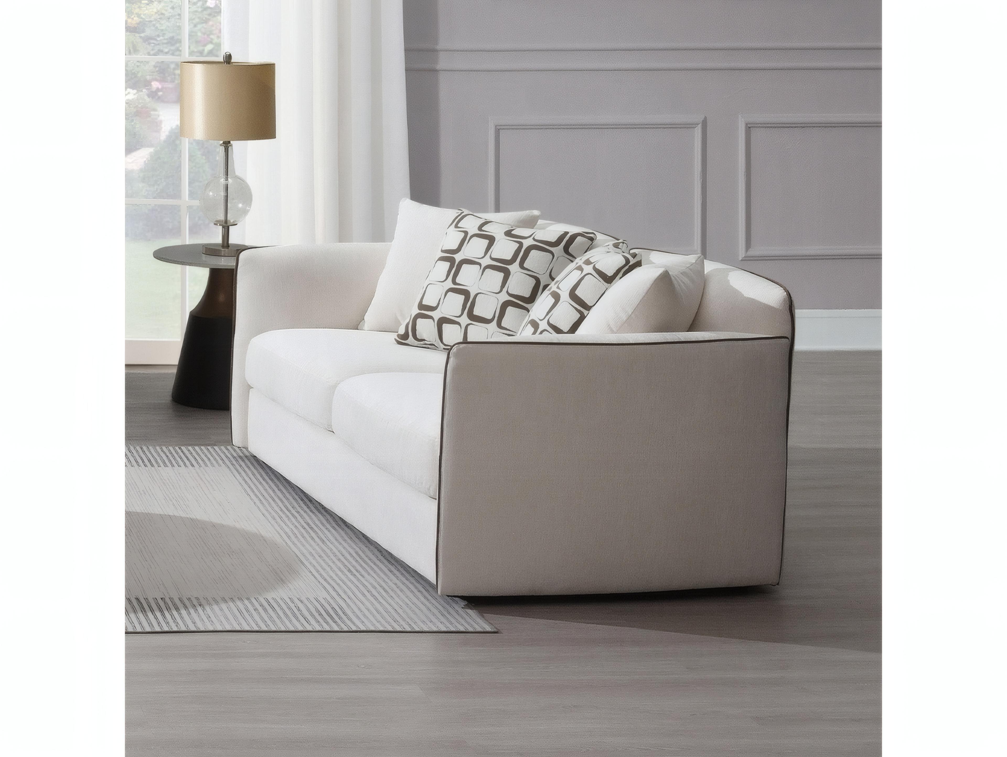 Acme Furniture Yolanda Beige Chenille Upholstered Loveseat