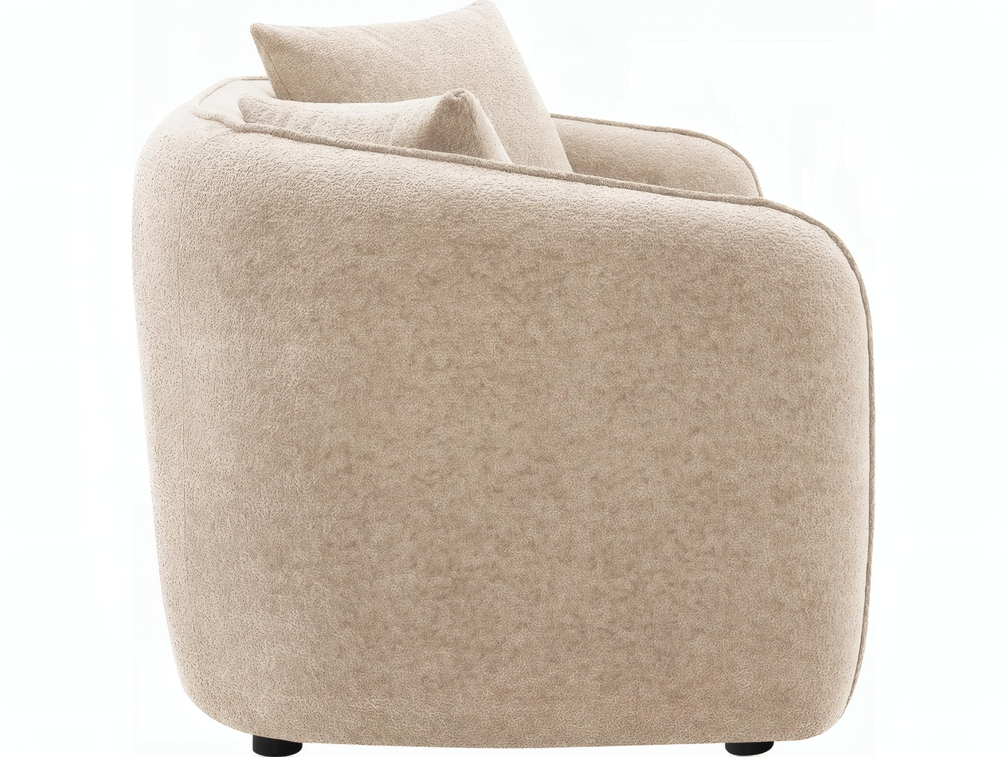 Acme Furniture Keith Beige Chenille Upholstered Loveseat
