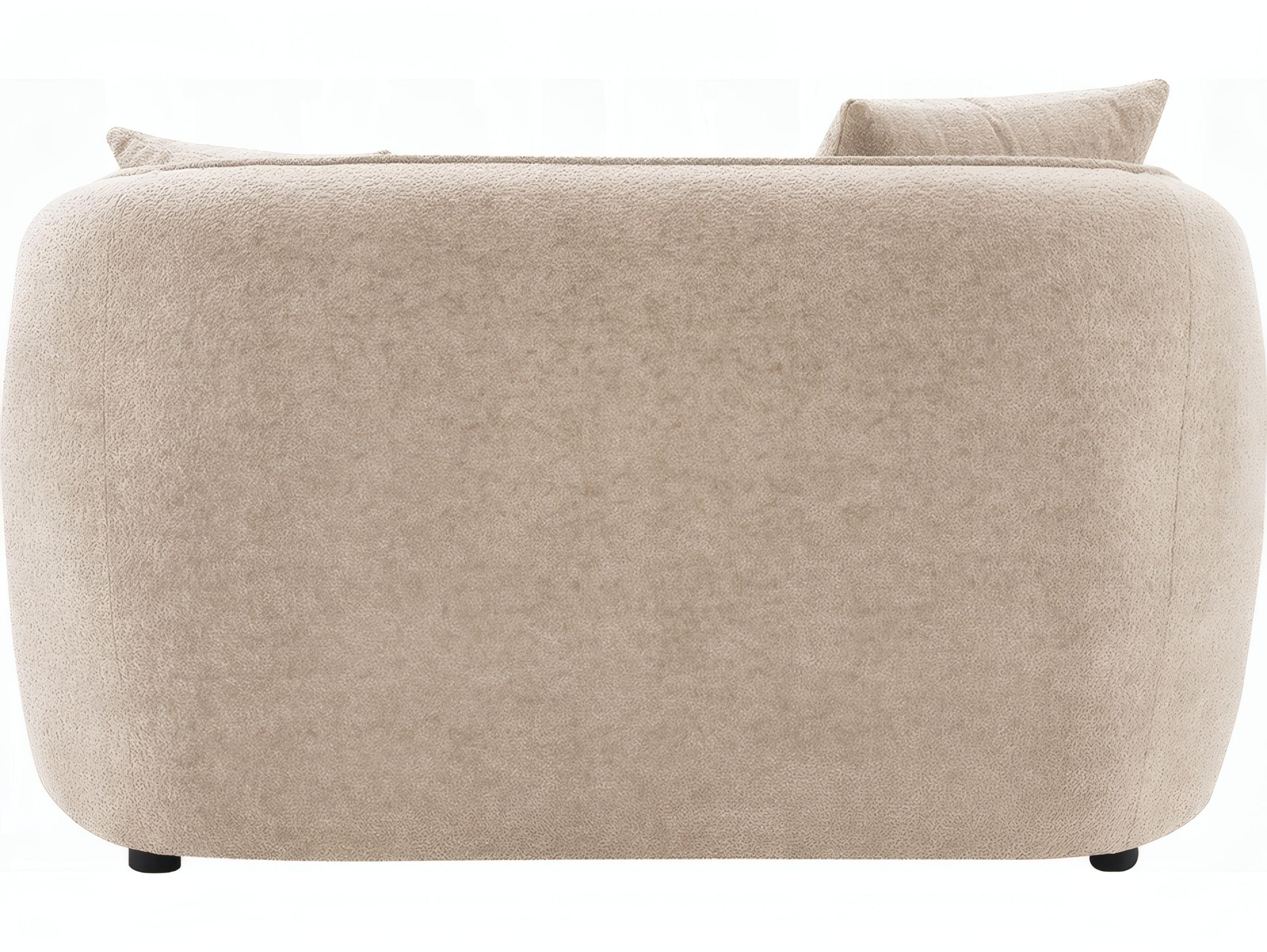 Acme Furniture Keith Beige Chenille Upholstered Loveseat