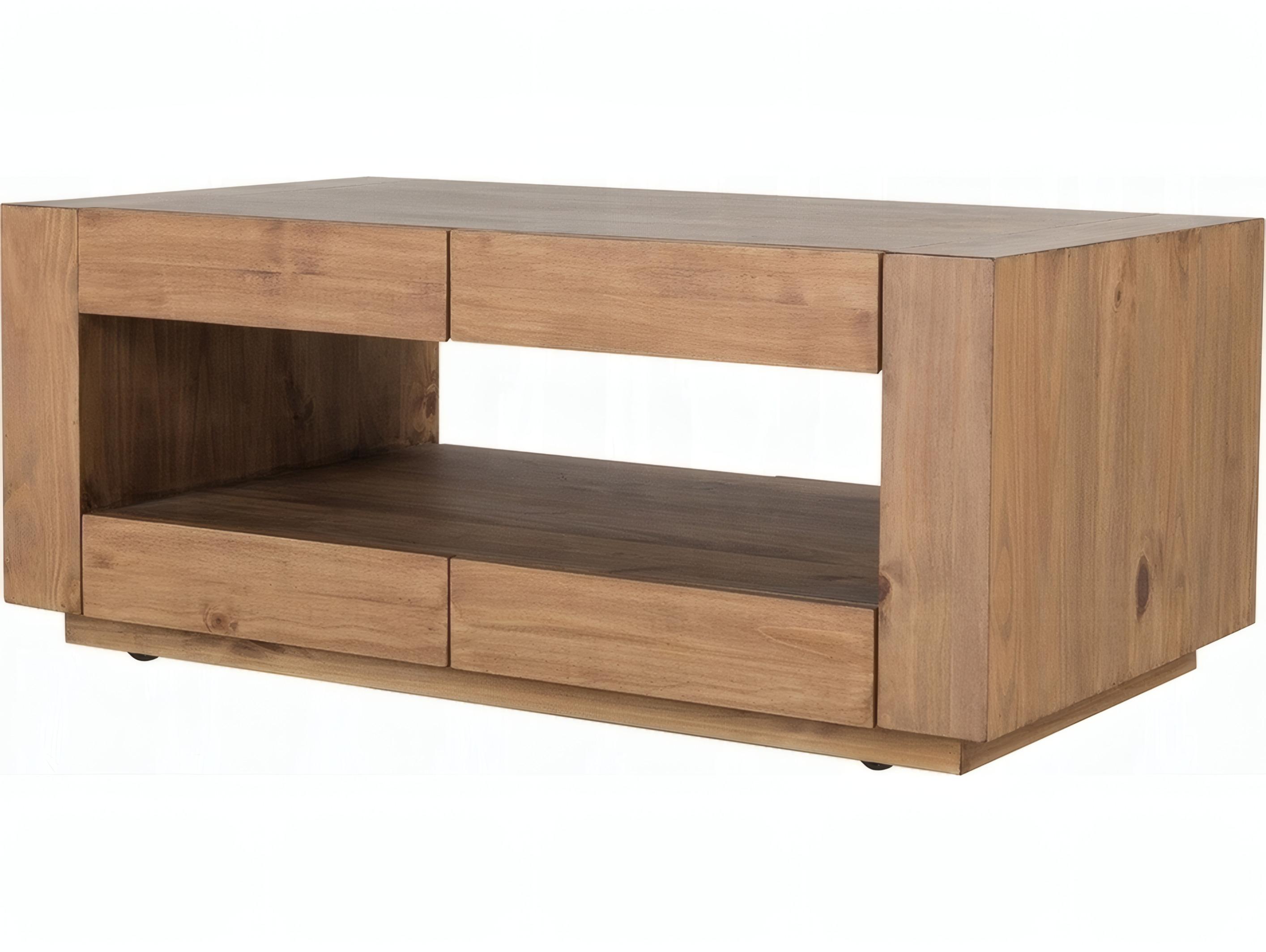 Acme Furniture Harlan Rectangular Wood Oak Coffee Table
