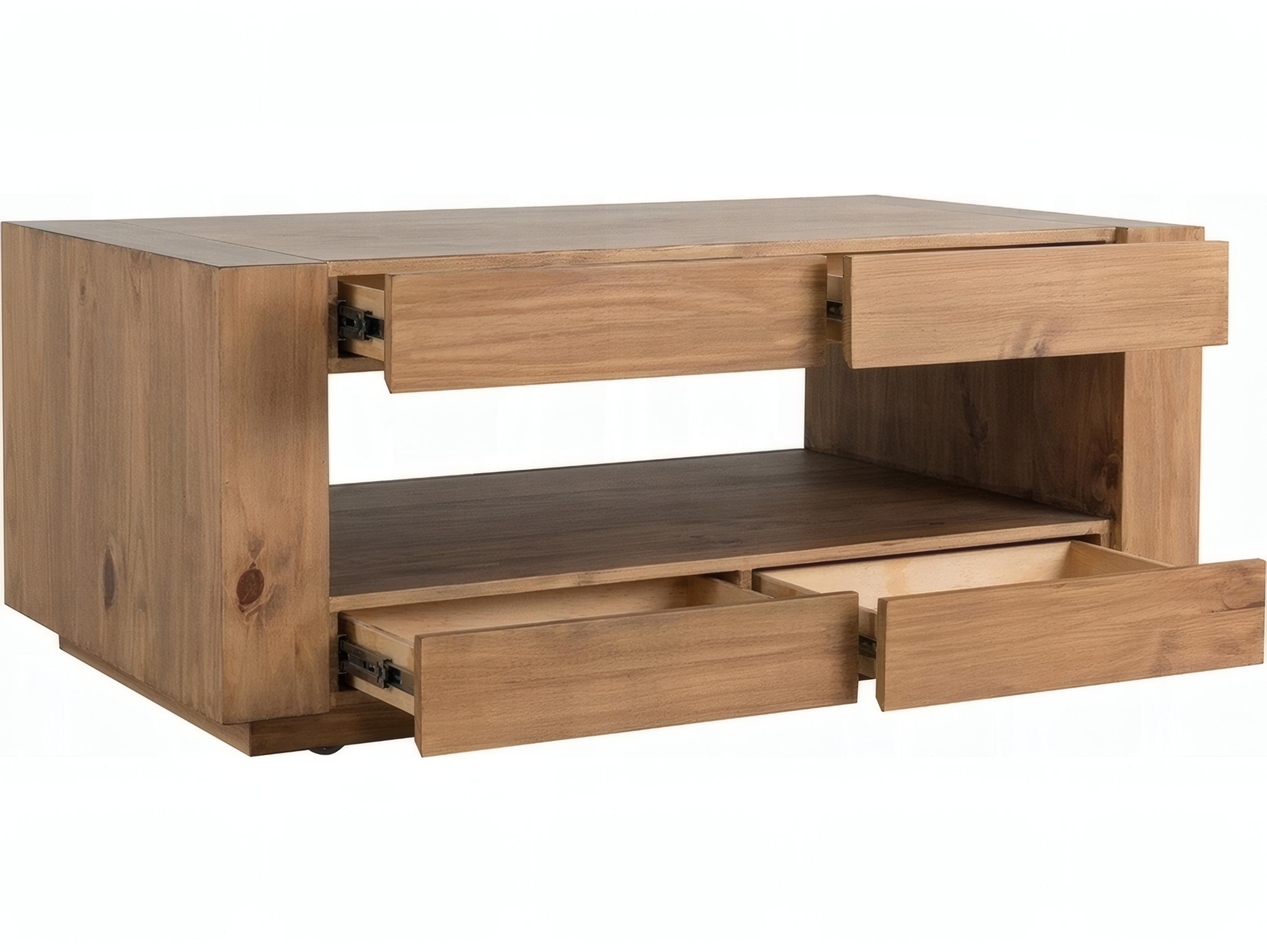 Acme Furniture Harlan Rectangular Wood Oak Coffee Table