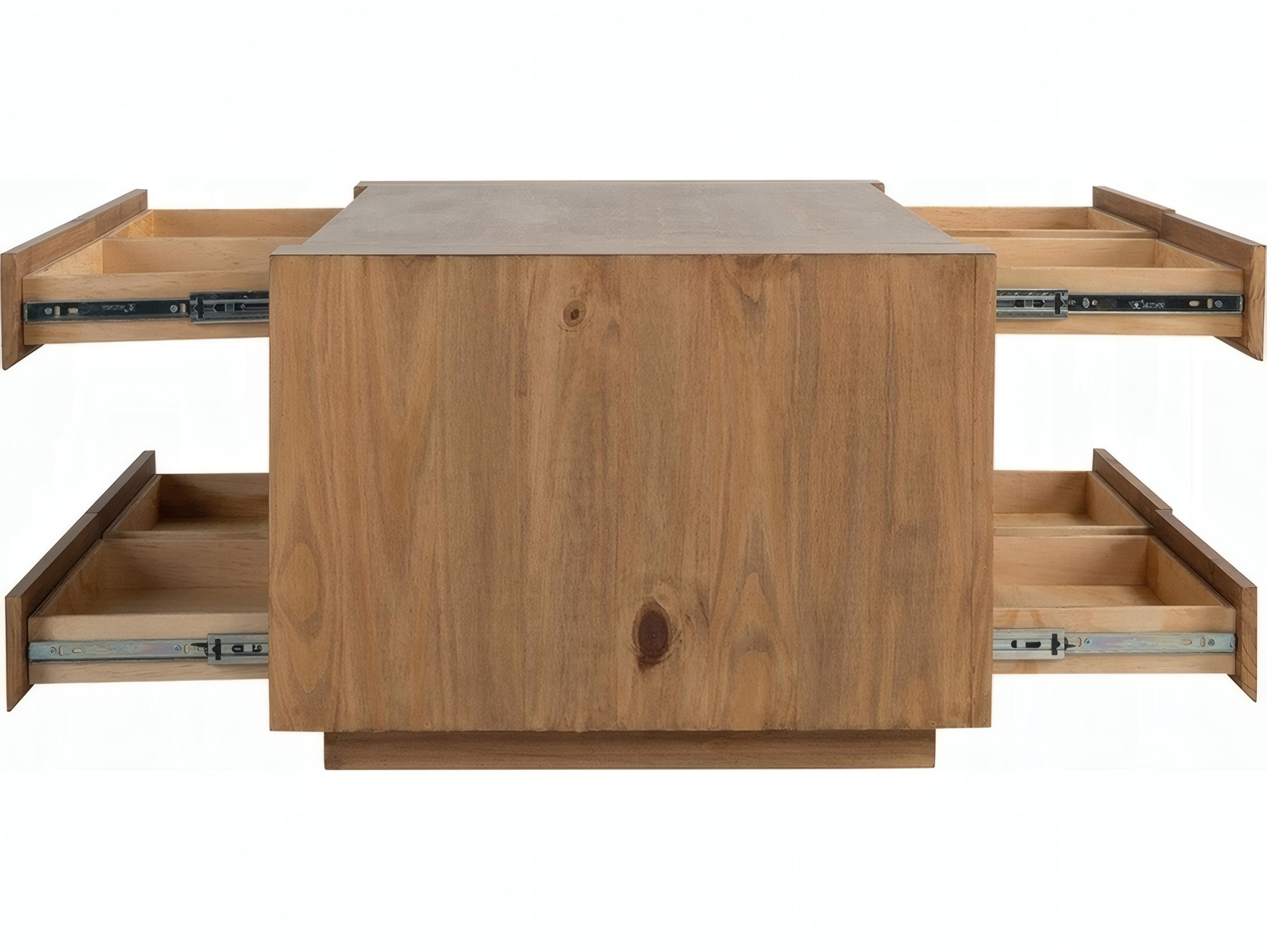 Acme Furniture Harlan Rectangular Wood Oak Coffee Table