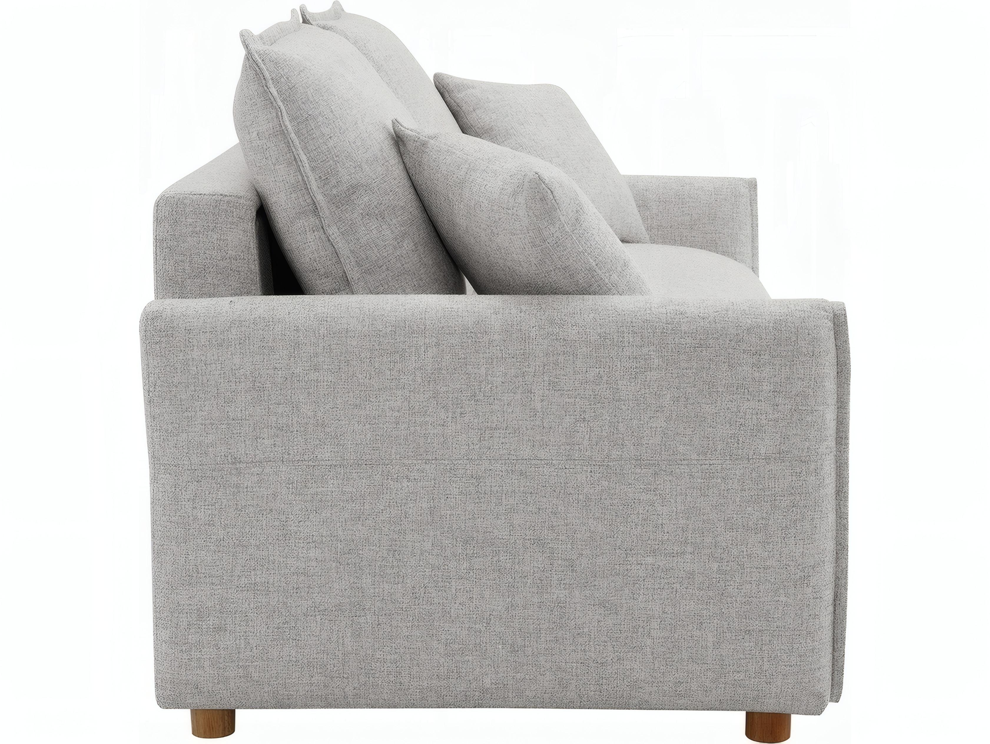 Acme Furniture Oran Gray Chenille Upholstered Sofa Bed