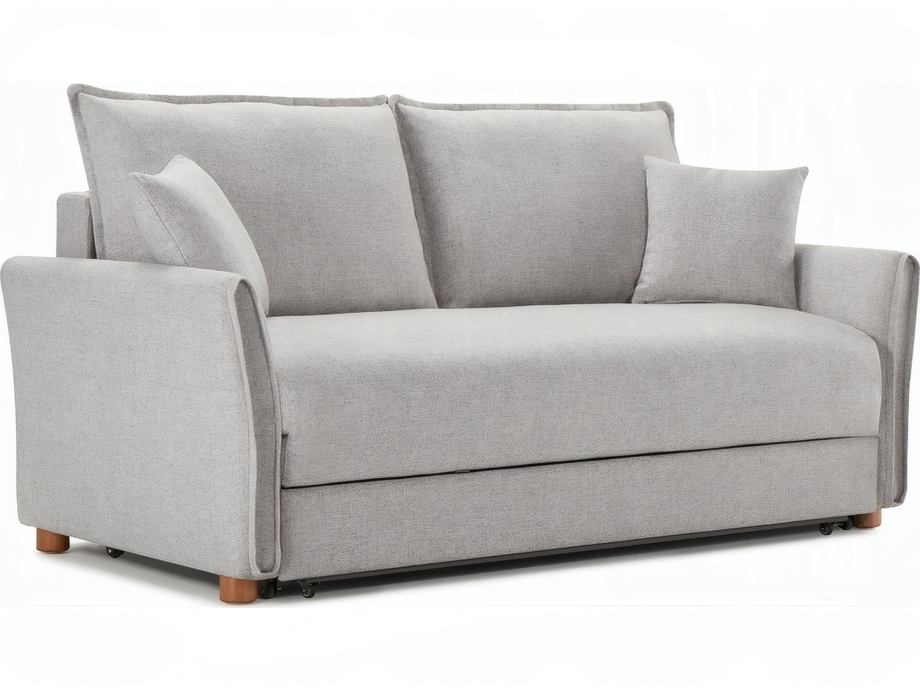 Acme Furniture Oran Gray Chenille Upholstered Sofa Bed