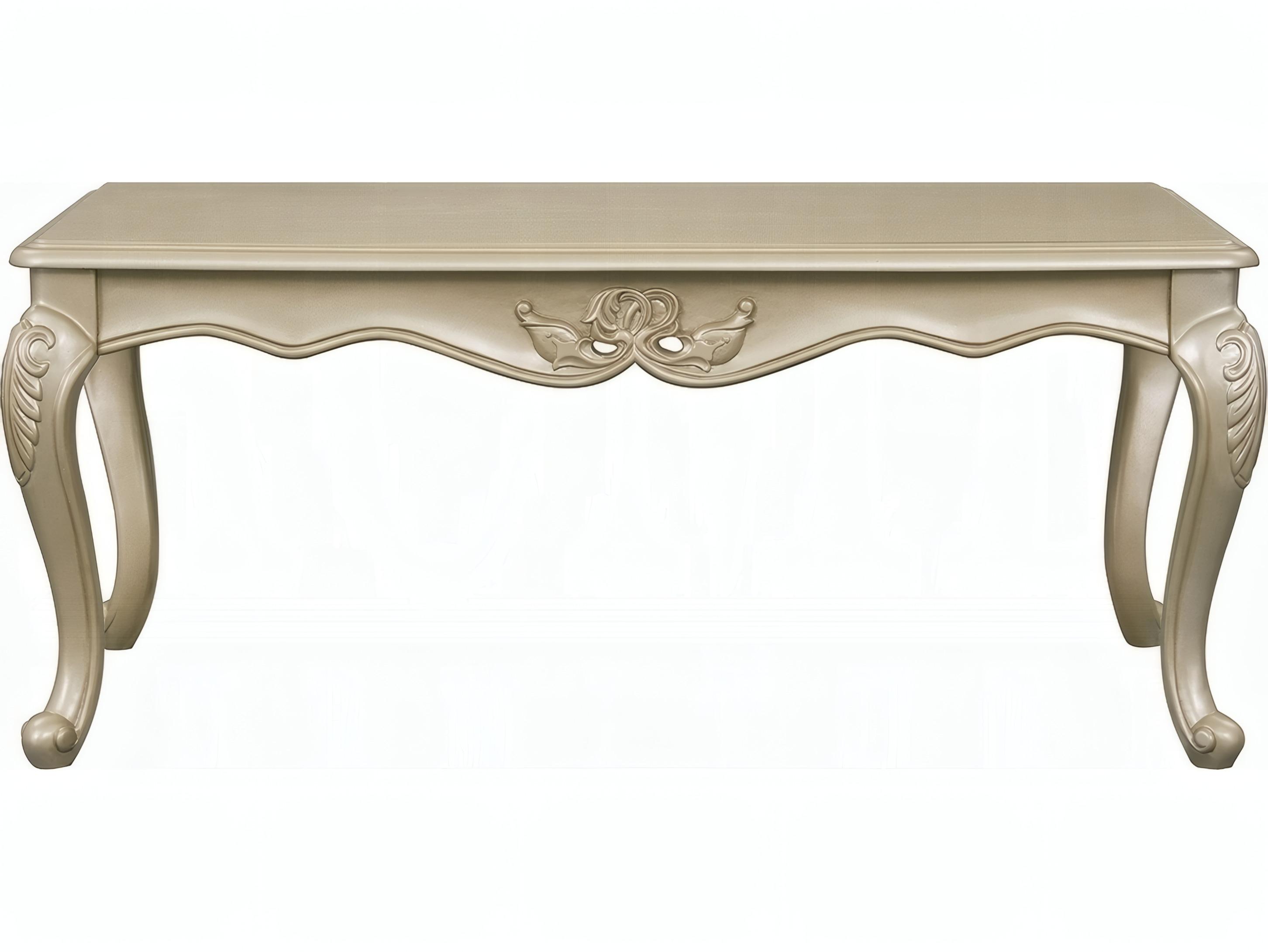 Acme Furniture Libertee Rectangular Wood Champagne Coffee Table