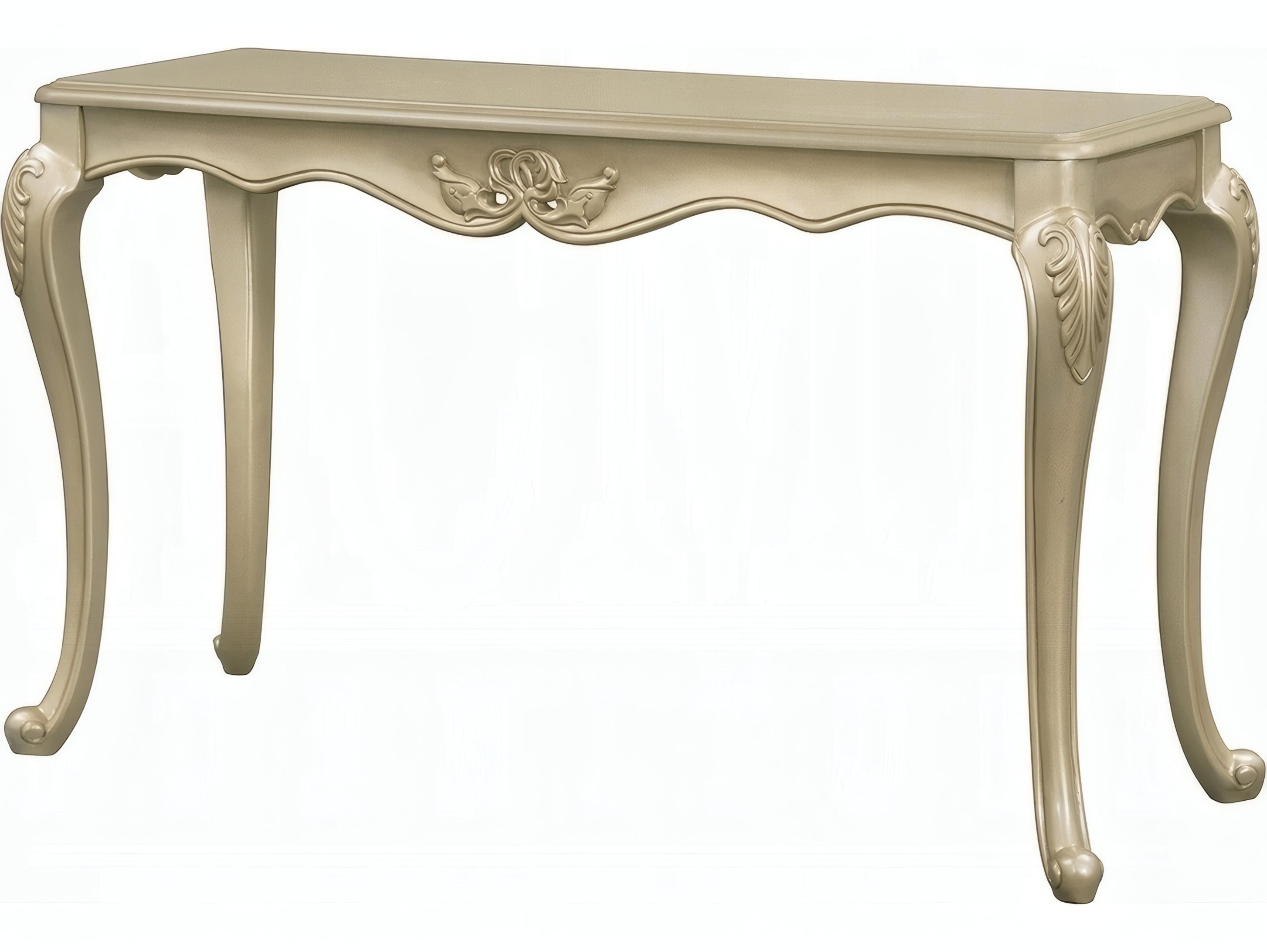 Acme Furniture Libertee Rectangular Wood Champagne Console Table