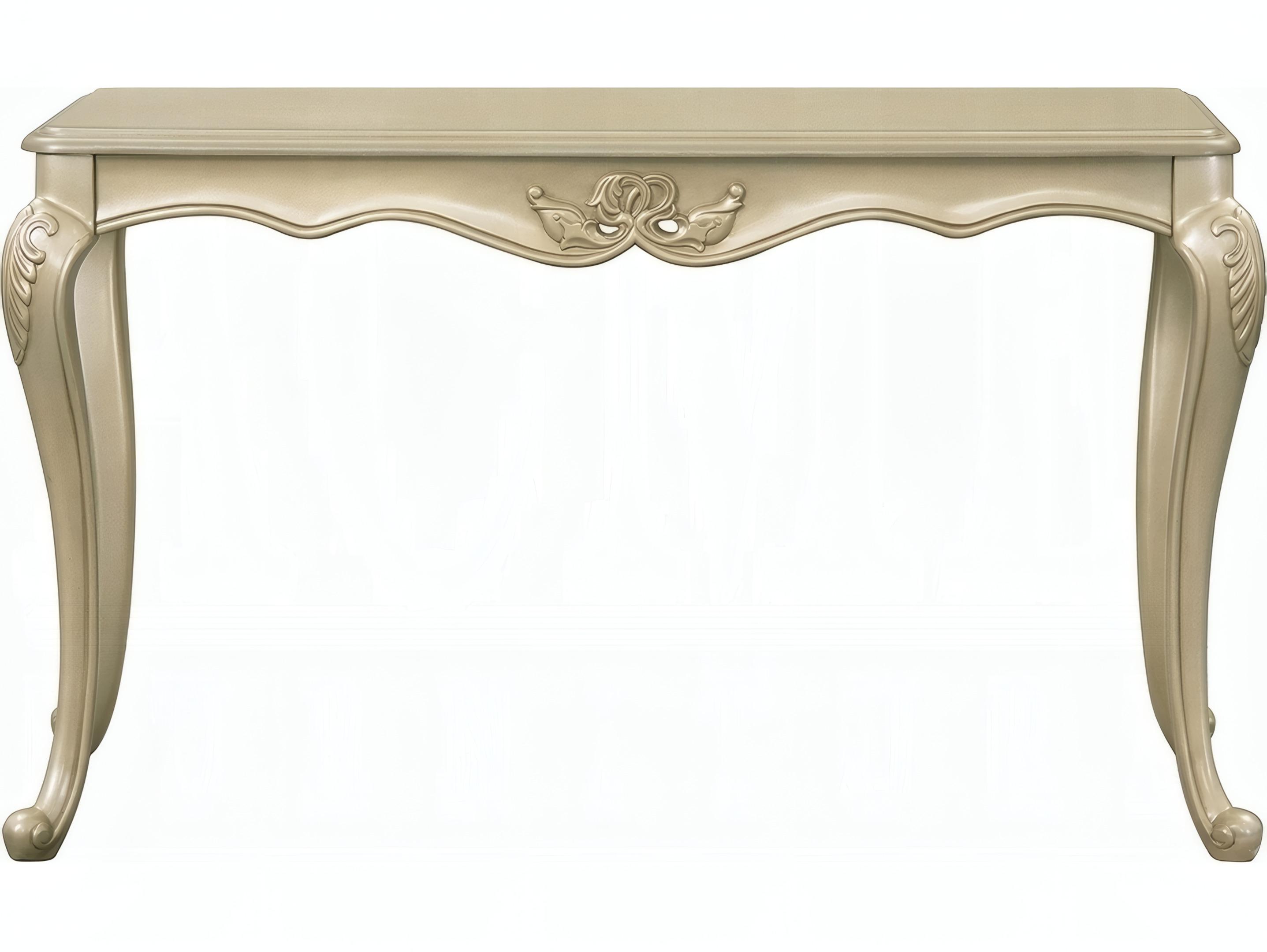 Acme Furniture Libertee Rectangular Wood Champagne Console Table