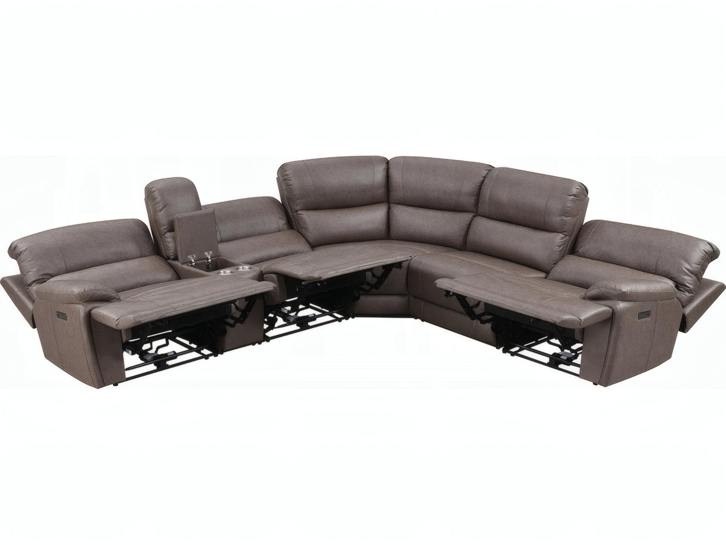 Acme Furniture Kantu Faux Leather Sectional Sofa