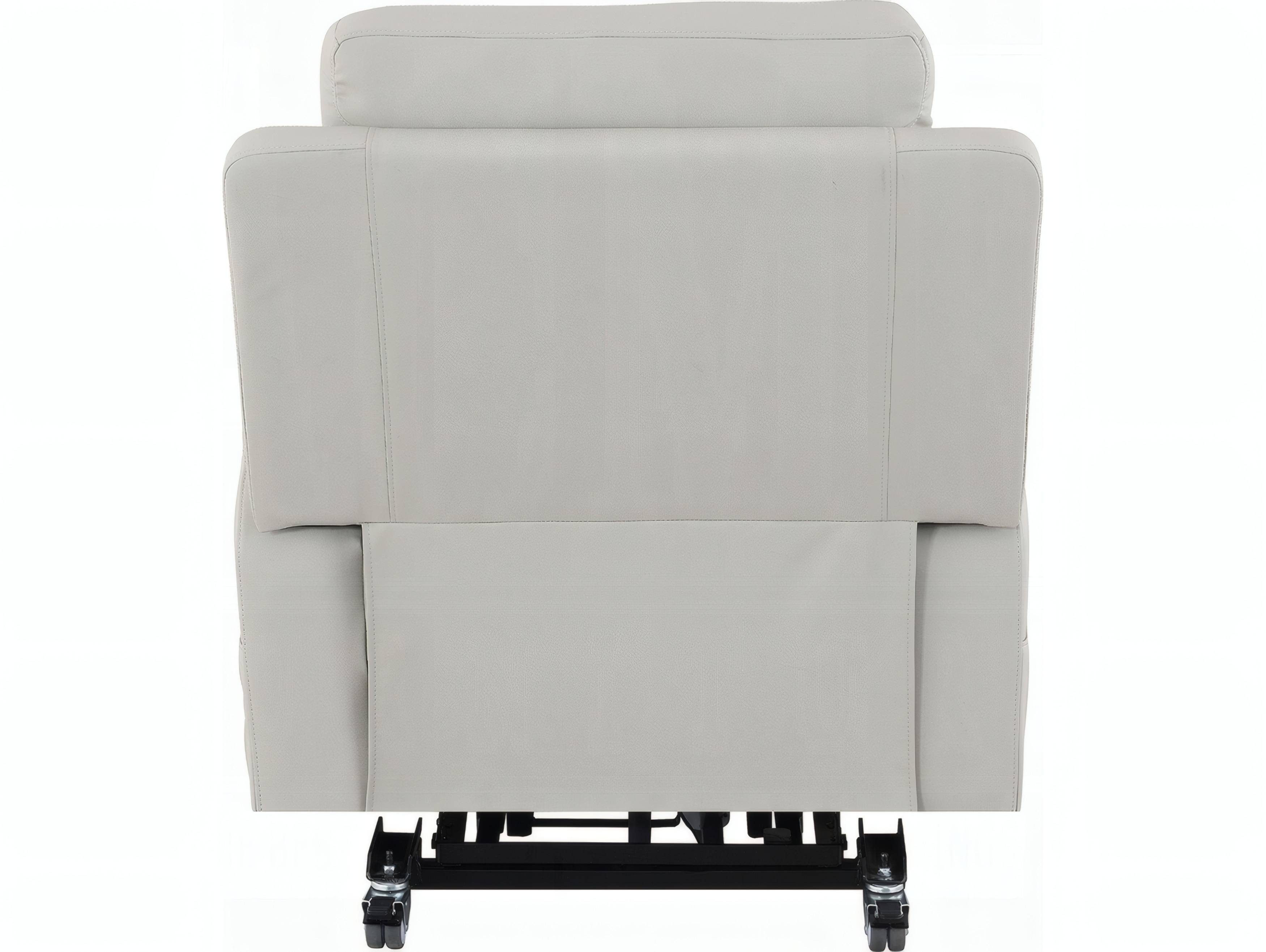 Acme Furniture Marsha Light Gray Silicone Synthetic Leather Faux Recliner