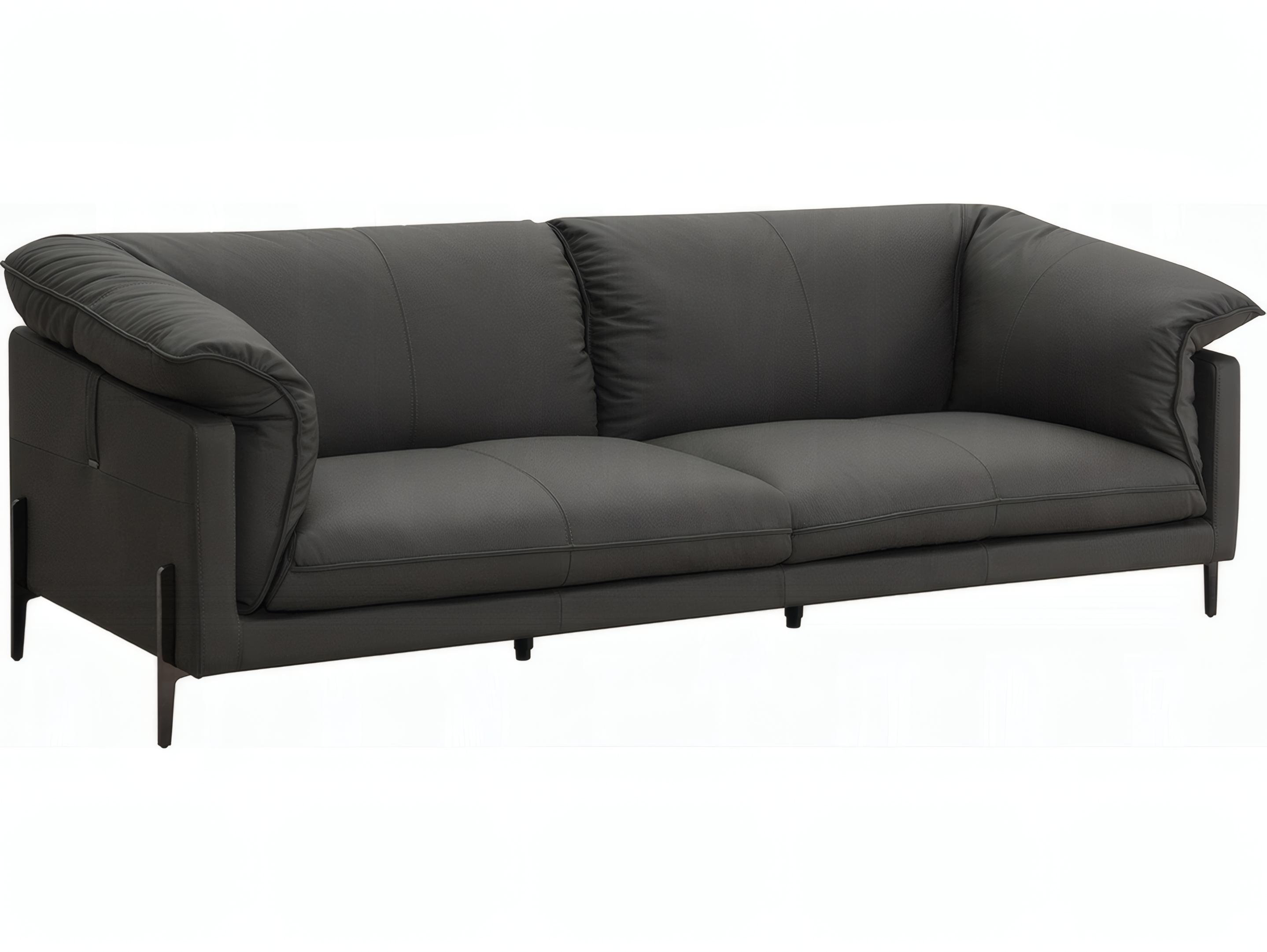 Acme Furniture Tadi Black Leather Loveseat
