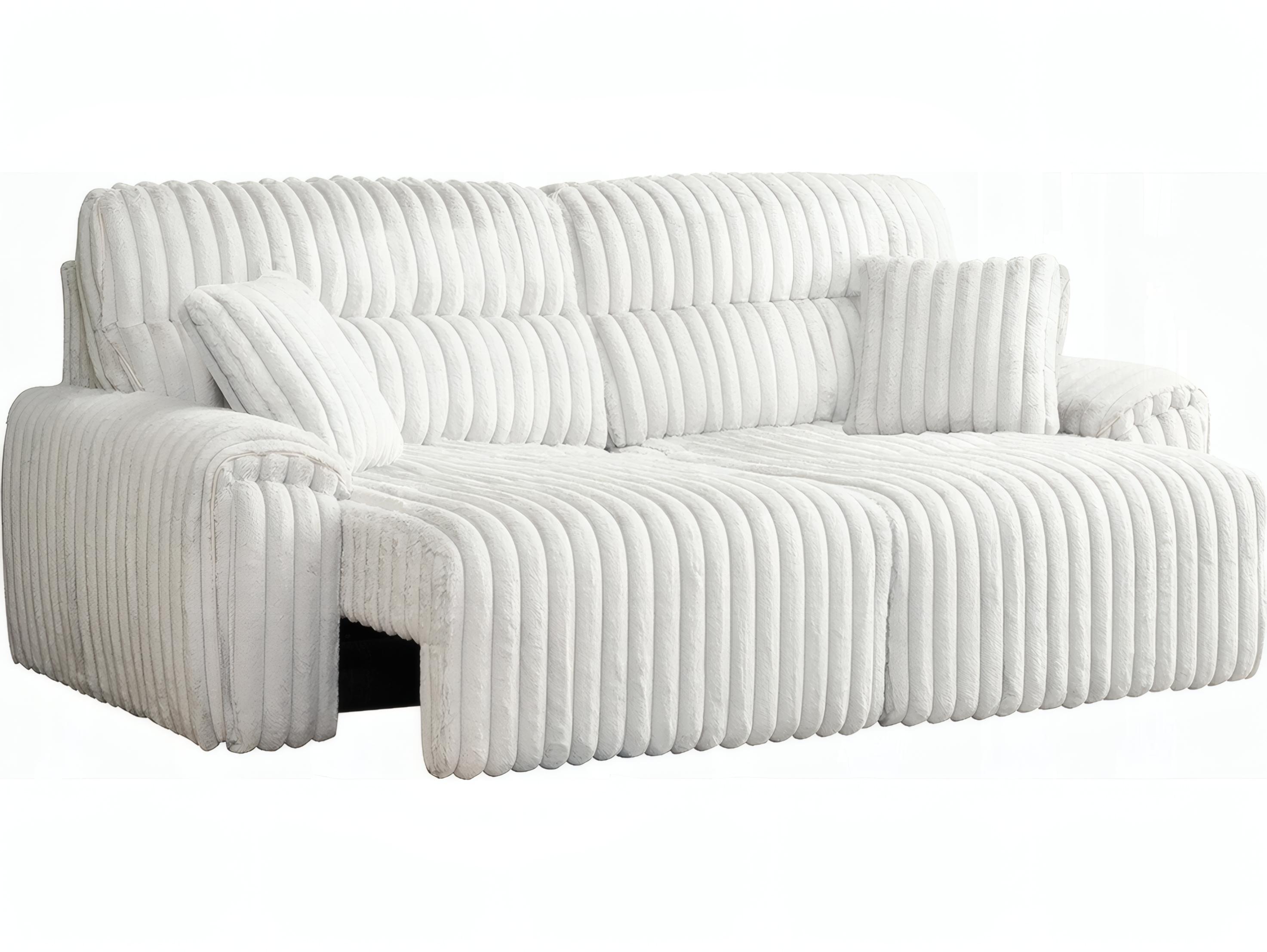 Acme Furniture Jaya Mondo Grey Corduroy Upholstered Sofa Bed