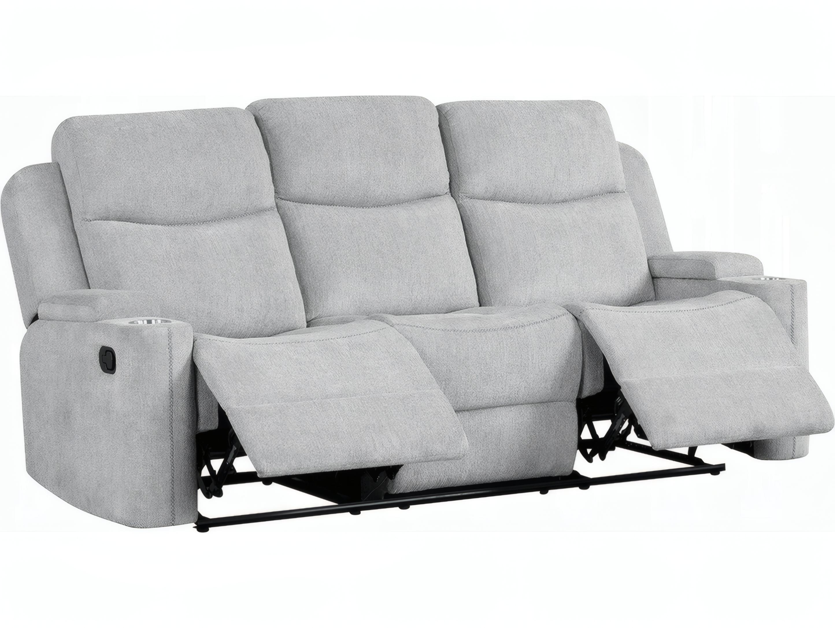 Acme Furniture Galya Light Gray Chenille Upholstered Sofa