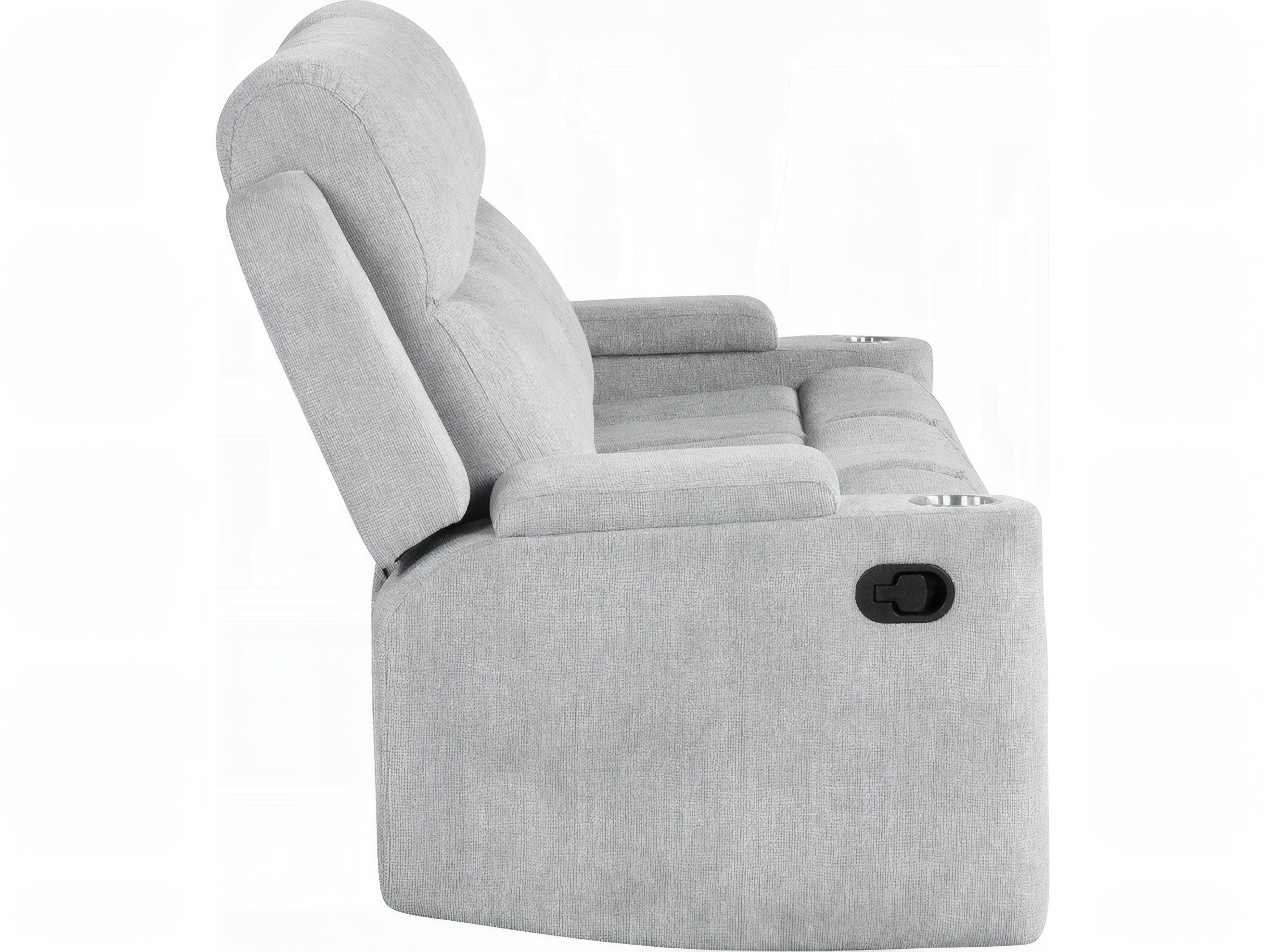 Acme Furniture Galya Light Gray Chenille Upholstered Sofa