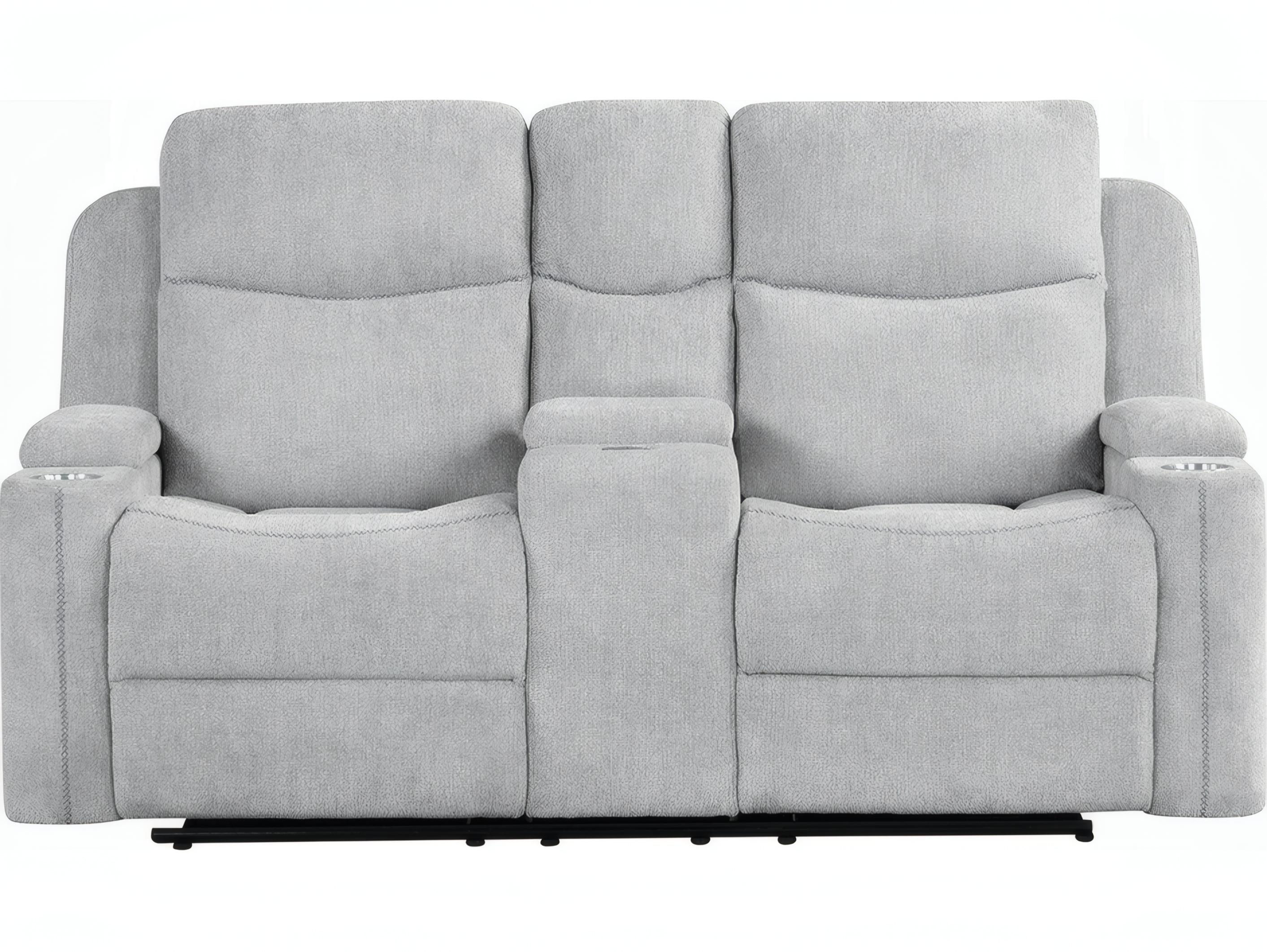 Acme Furniture Galya Light Gray Chenille Upholstered Loveseat