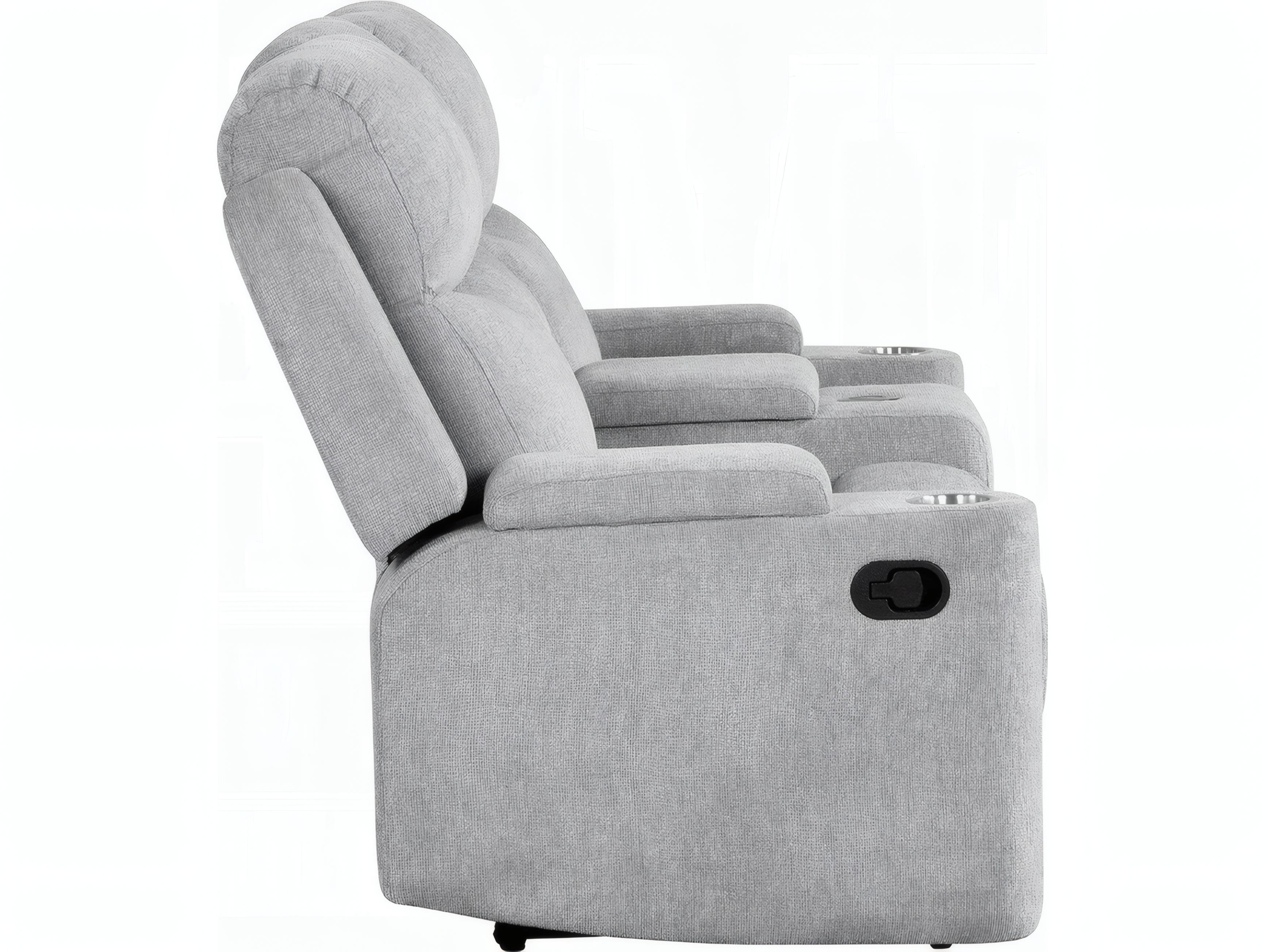 Acme Furniture Galya Light Gray Chenille Upholstered Loveseat