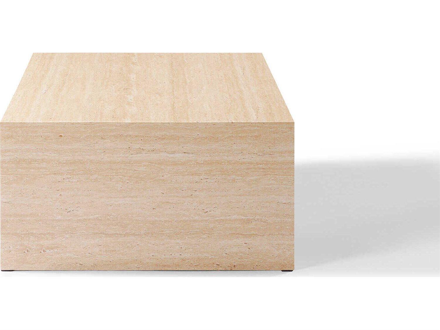 Acme Furniture Inca Rectangular Travertine Stone Coffee Table