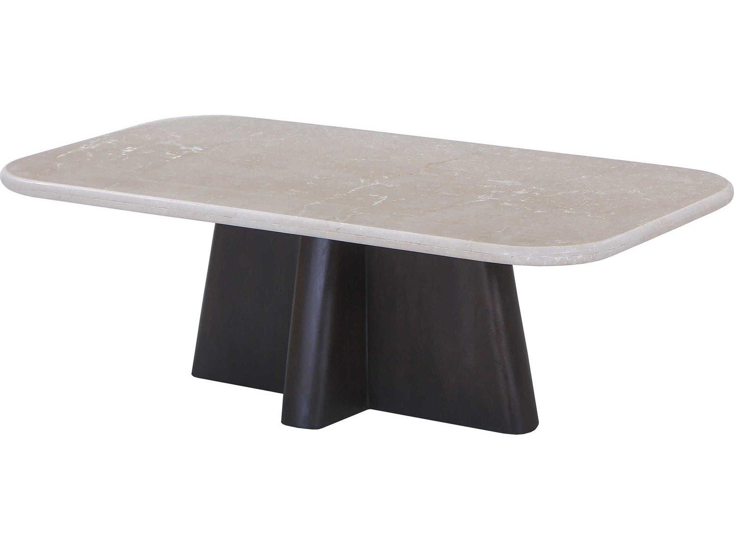 Acme Furniture Jacory Rectangular Bottocino Marble Top Espresso Coffee Table