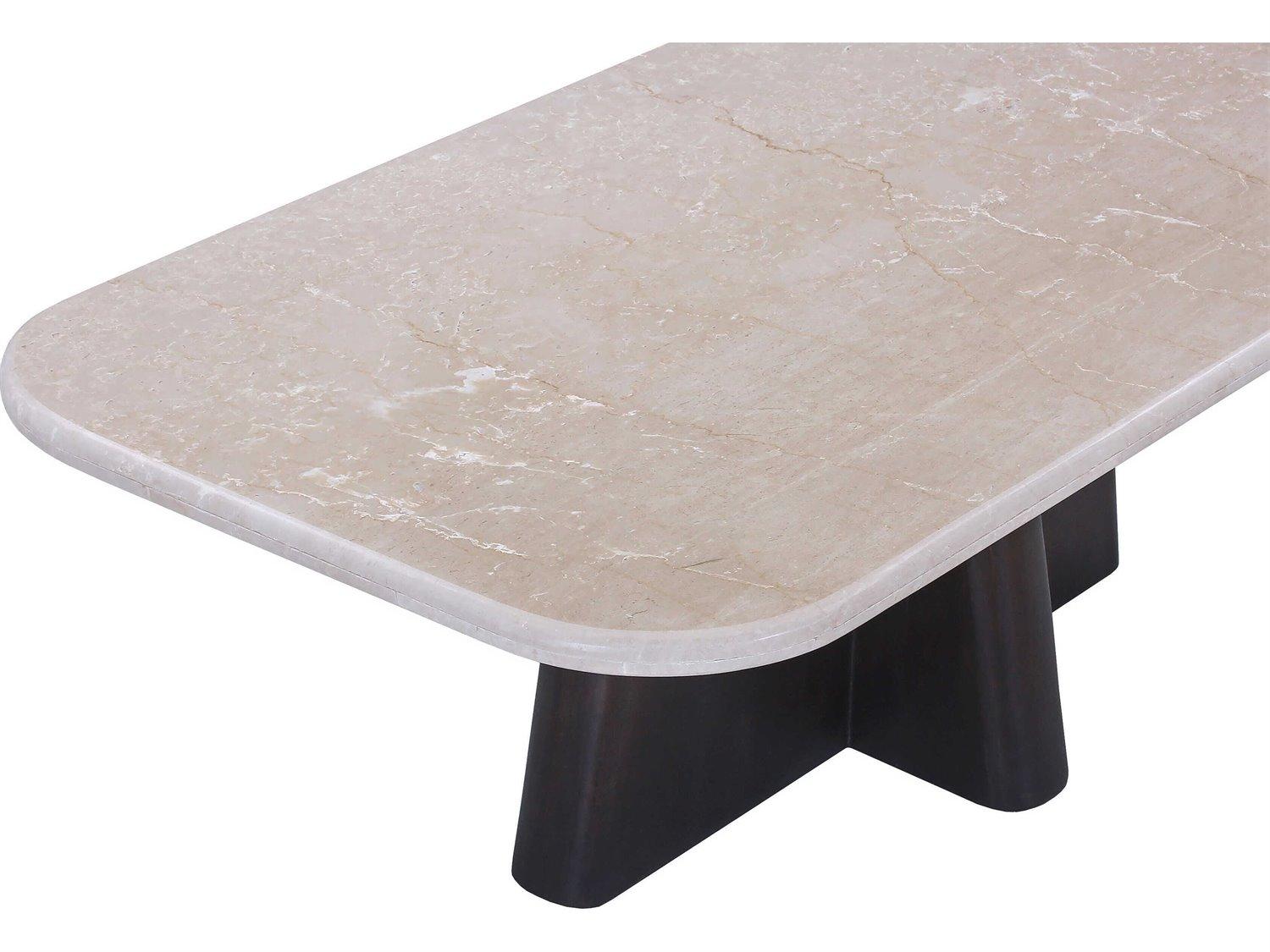 Acme Furniture Jacory Rectangular Bottocino Marble Top Espresso Coffee Table