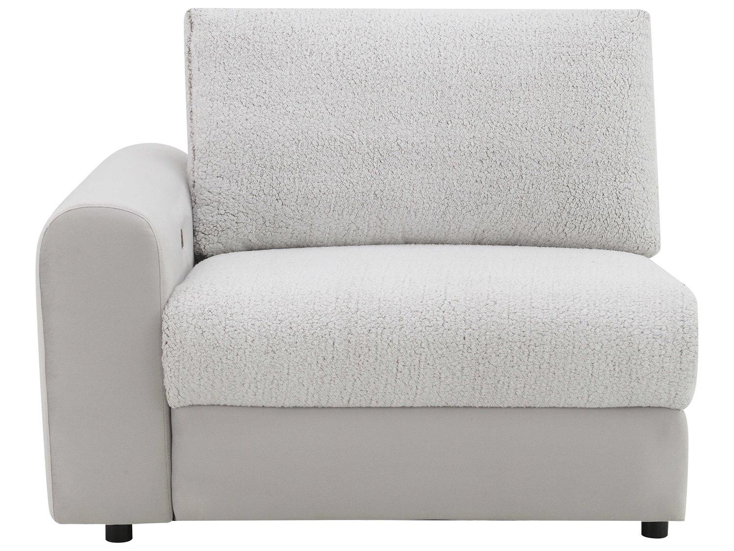 Acme Furniture Tarrance Gray Sherpa Velvet Upholstered Recliner