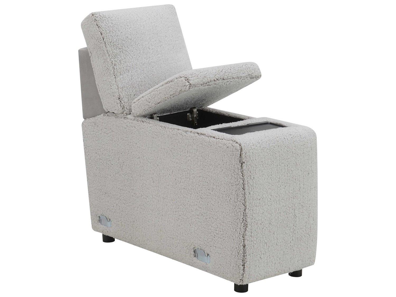 Acme Furniture Tarrance Gray Velvet Wedge Chair