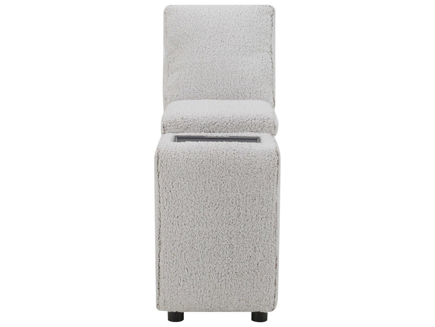 Acme Furniture Tarrance Gray Velvet Wedge Chair