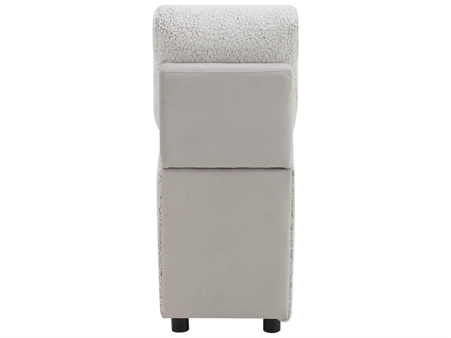 Acme Furniture Tarrance Gray Velvet Wedge Chair