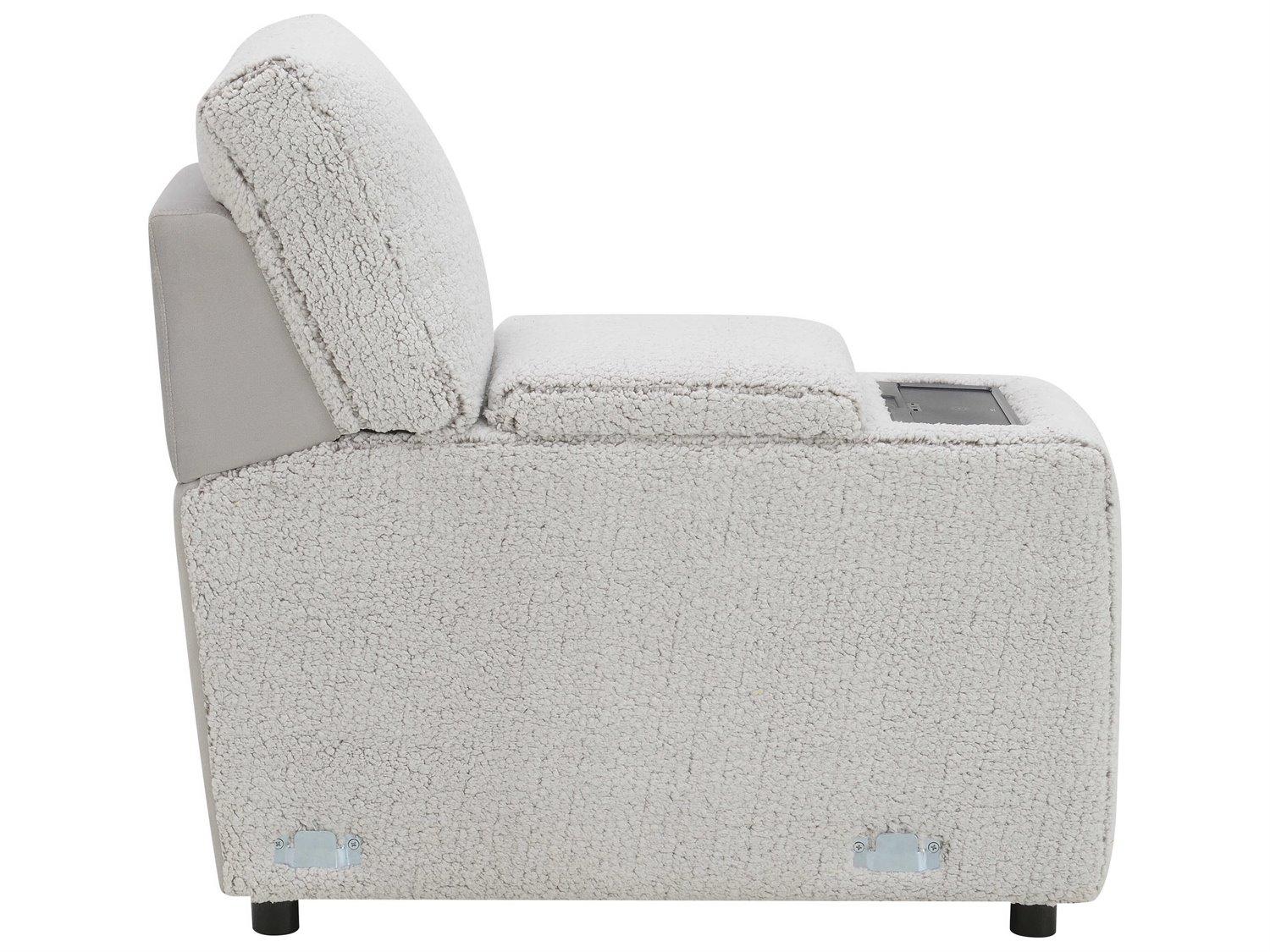 Acme Furniture Tarrance Gray Velvet Wedge Chair