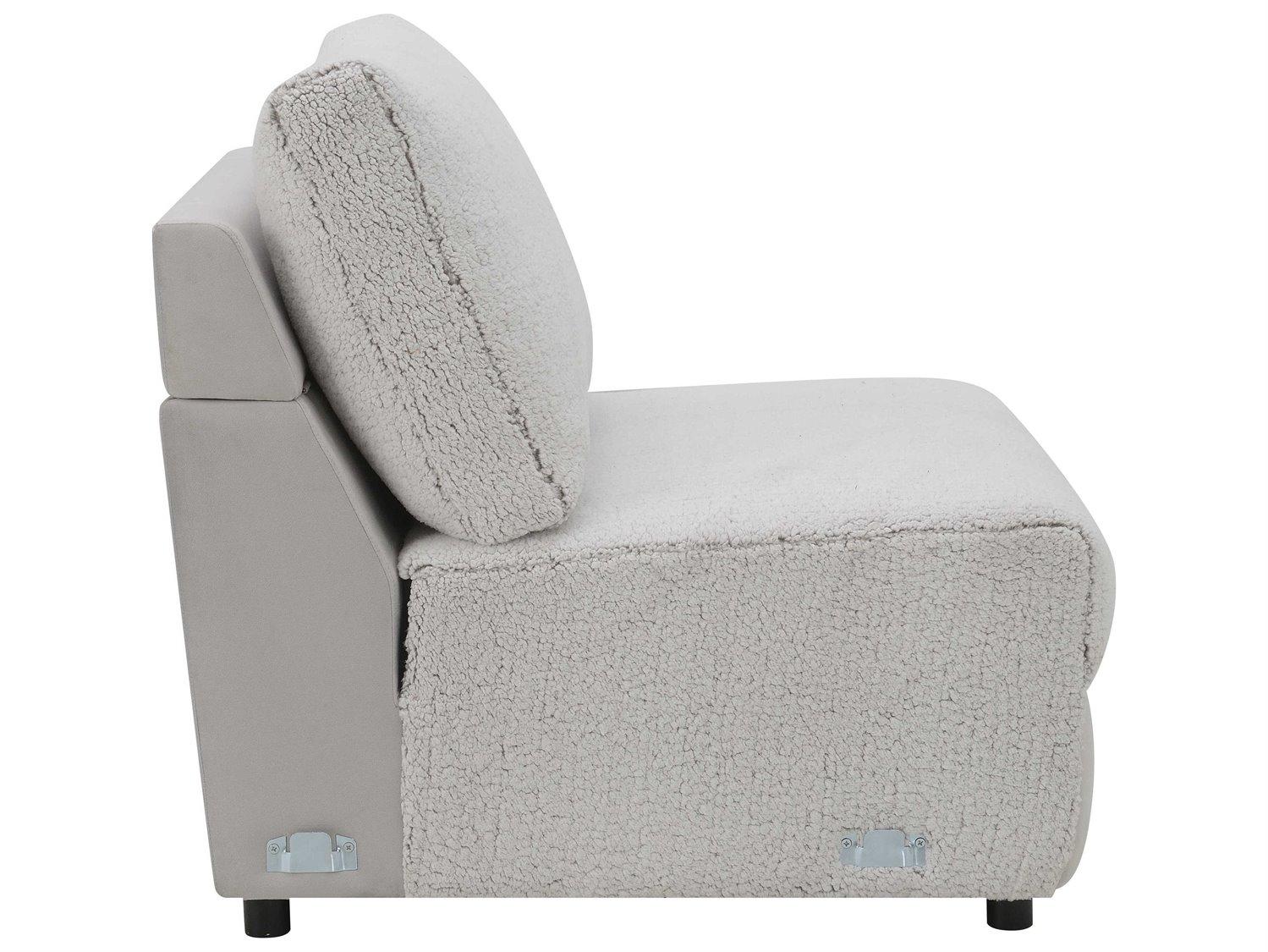 Acme Furniture Tarrance Gray Velvet Modular Chair