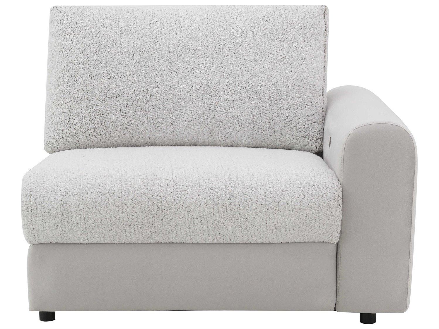 Acme Furniture Tarrance Graysherpa Velvet Upholstered Recliner