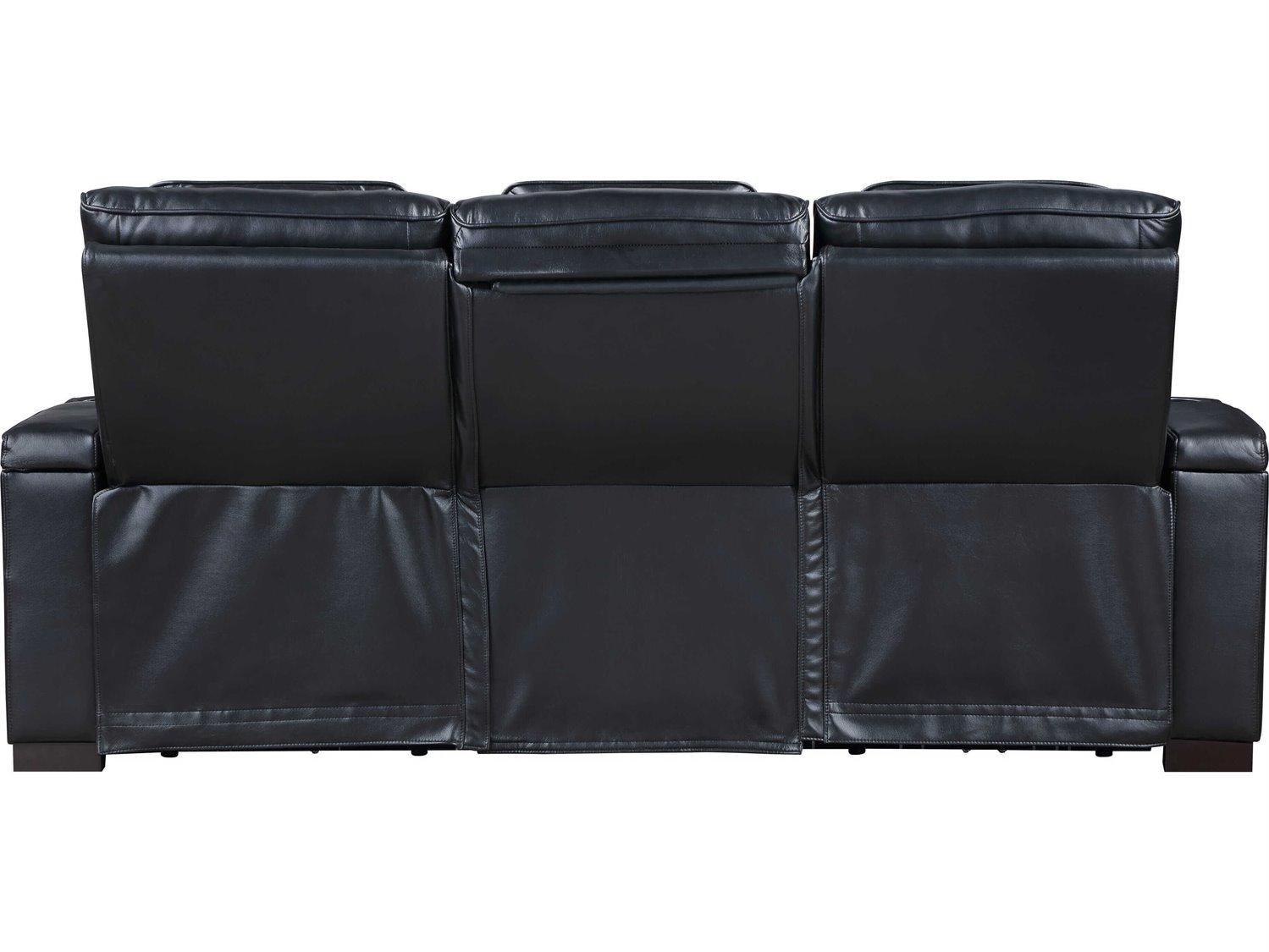 Acme Furniture Ephron Black Leather Air Sofa