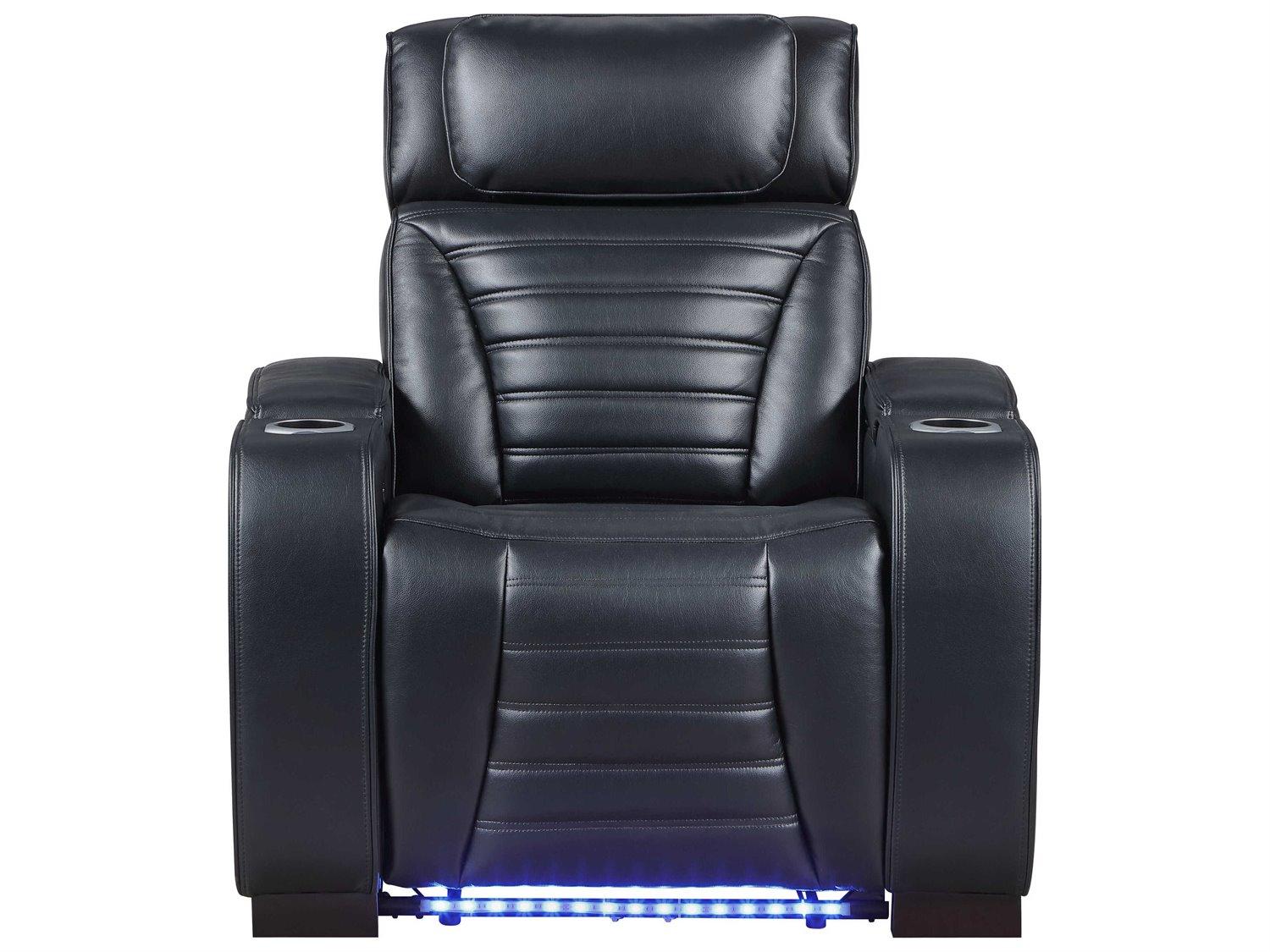 Acme Furniture Ephron Black Leather Air Recliner