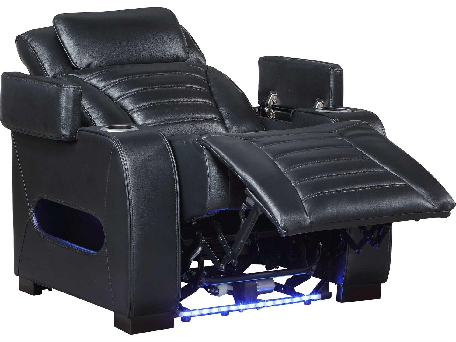 Acme Furniture Ephron Black Leather Air Recliner