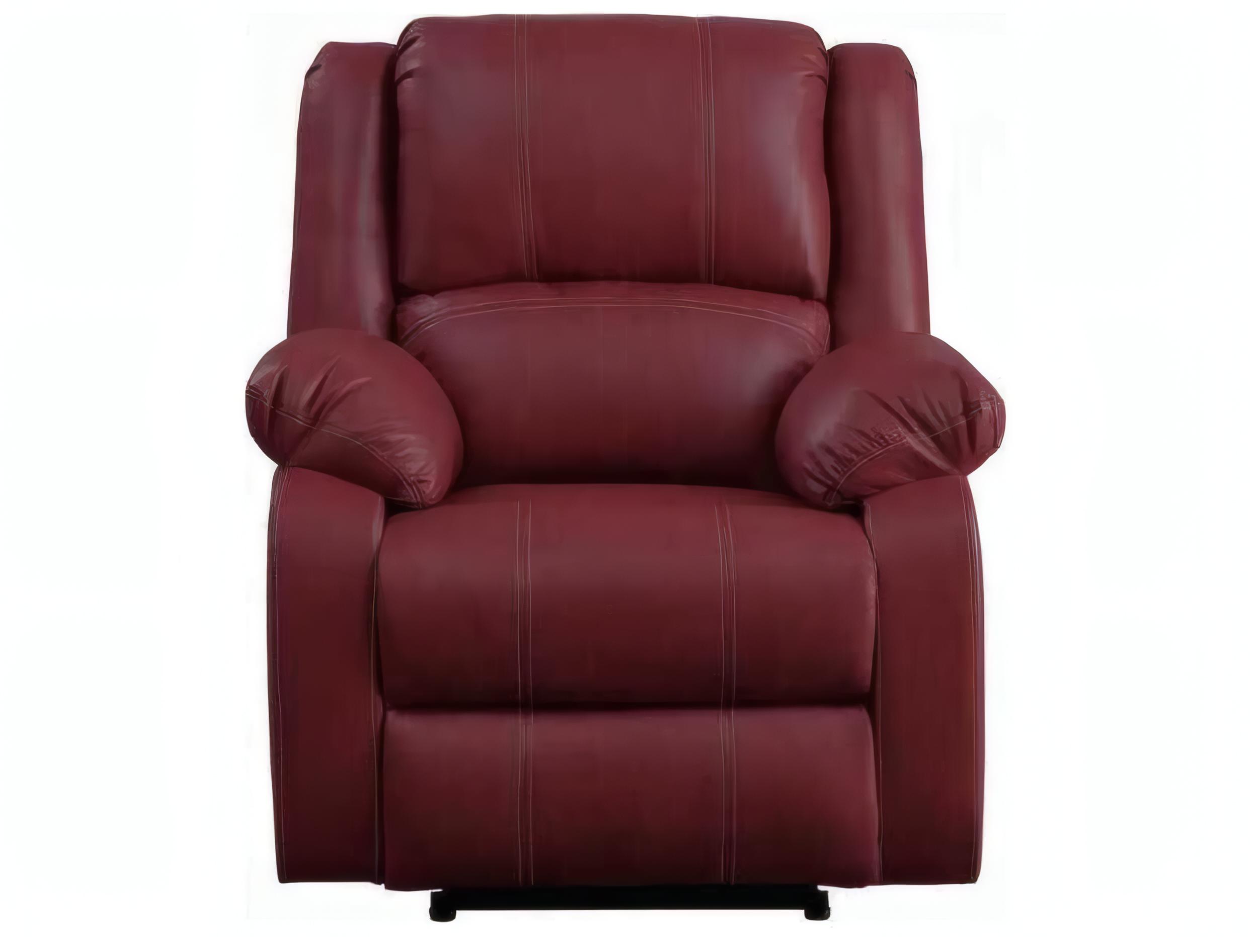 Acme Furniture Zuriel Red Synthetic Leather Faux Recliner