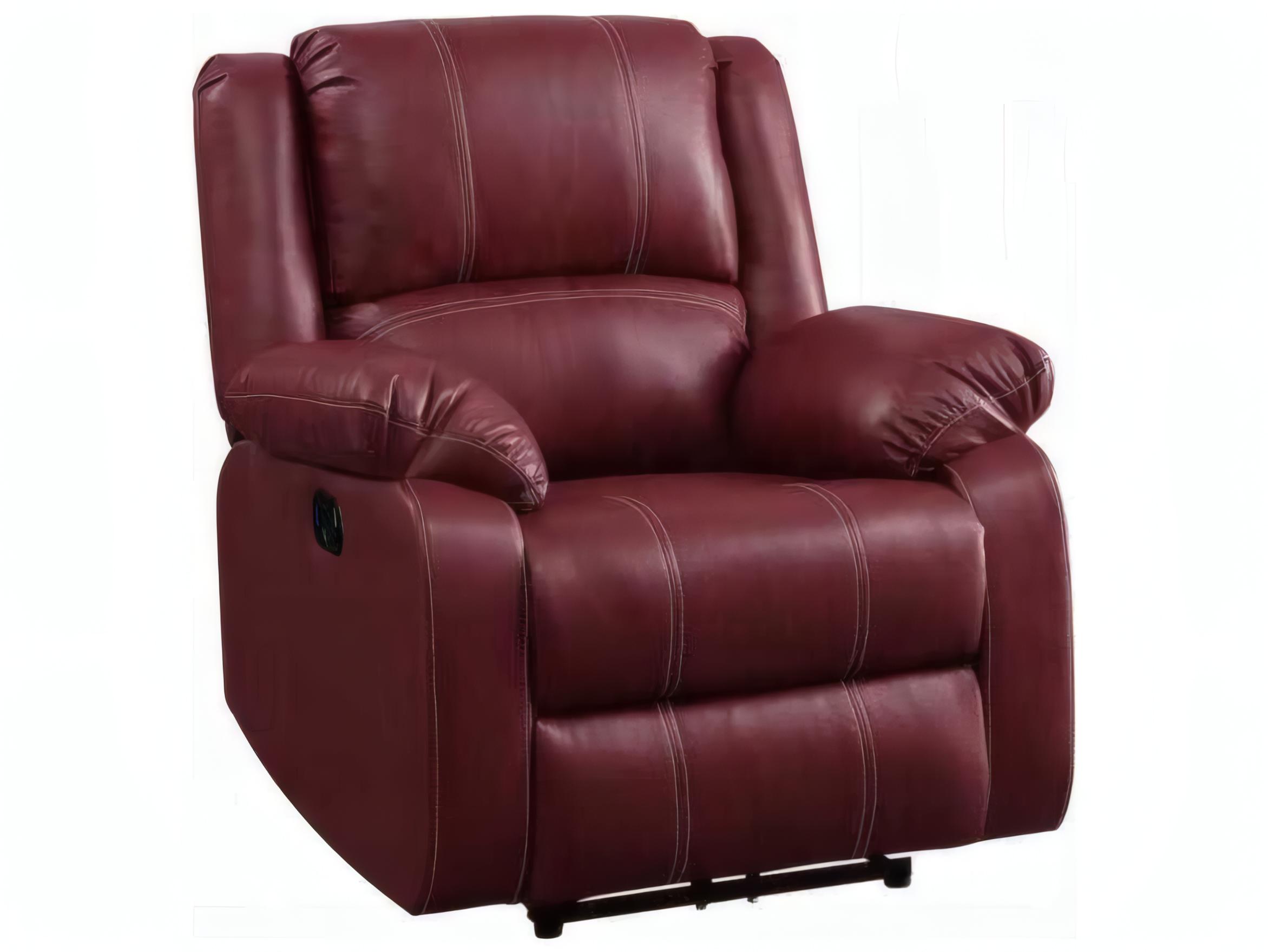Acme Furniture Zuriel Red Synthetic Leather Faux Recliner