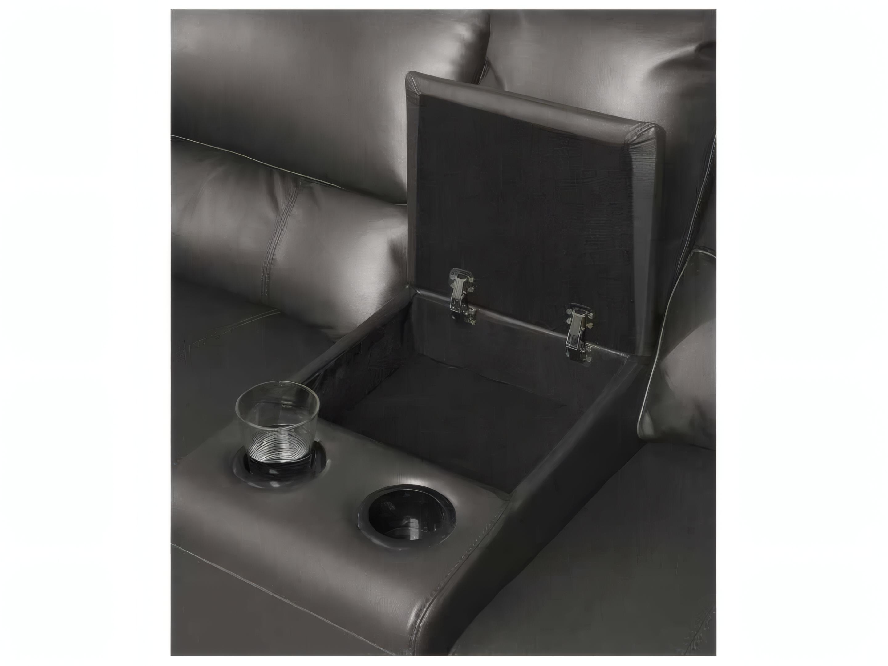 Acme Furniture Saul Faux Leather Sectional Sofa