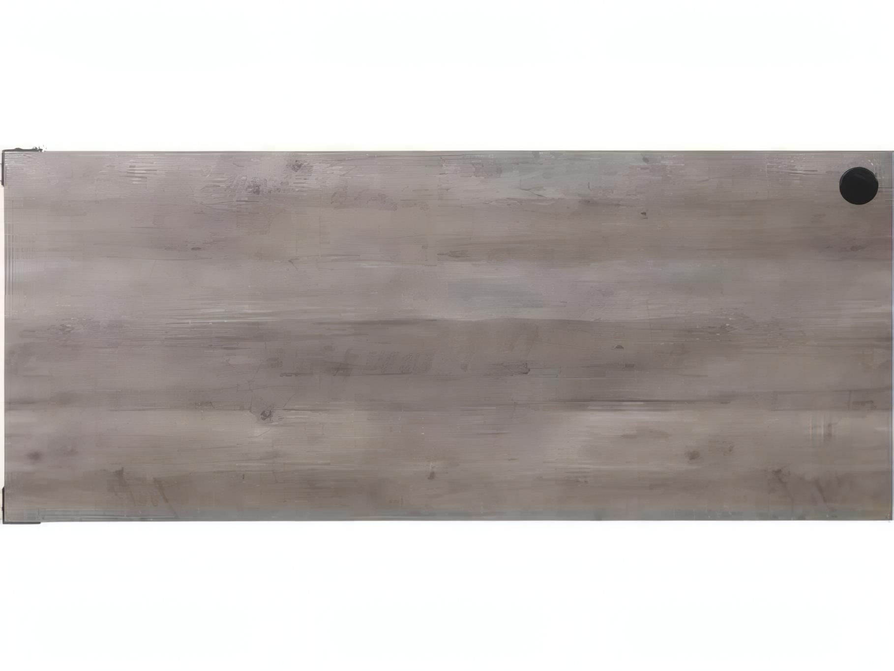 Acme Furniture Zakwani Gray Oak Black L-Shaped Desk